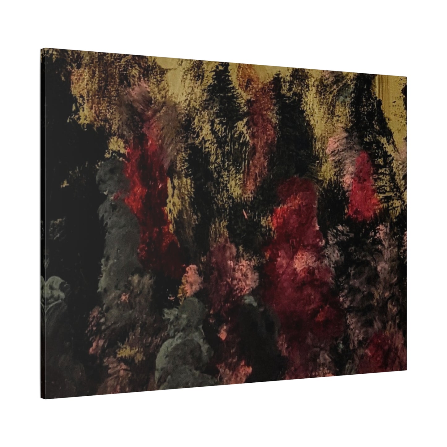 Autumn Forest Nightscape Matte Canvas Print — Stretched 1.25"