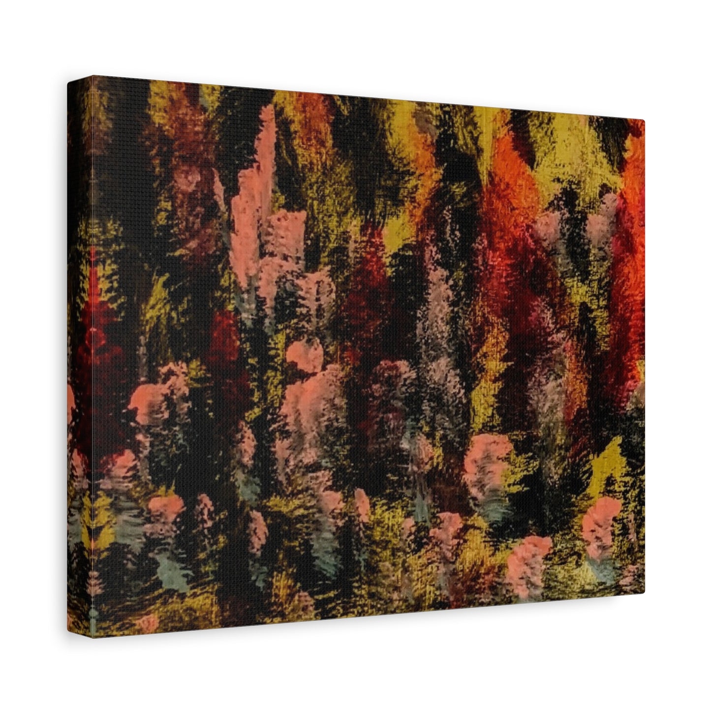Autumn Forest Abstract — Matte Stretched Canvas