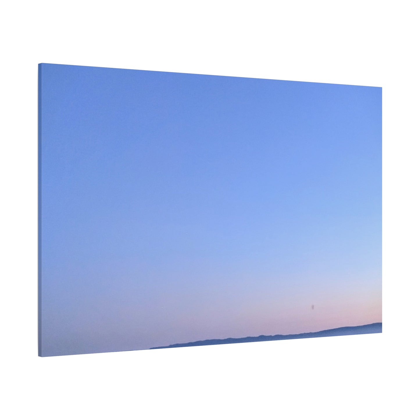 Serene Blue Horizon Matte Canvas Print — Stretched Wall Art