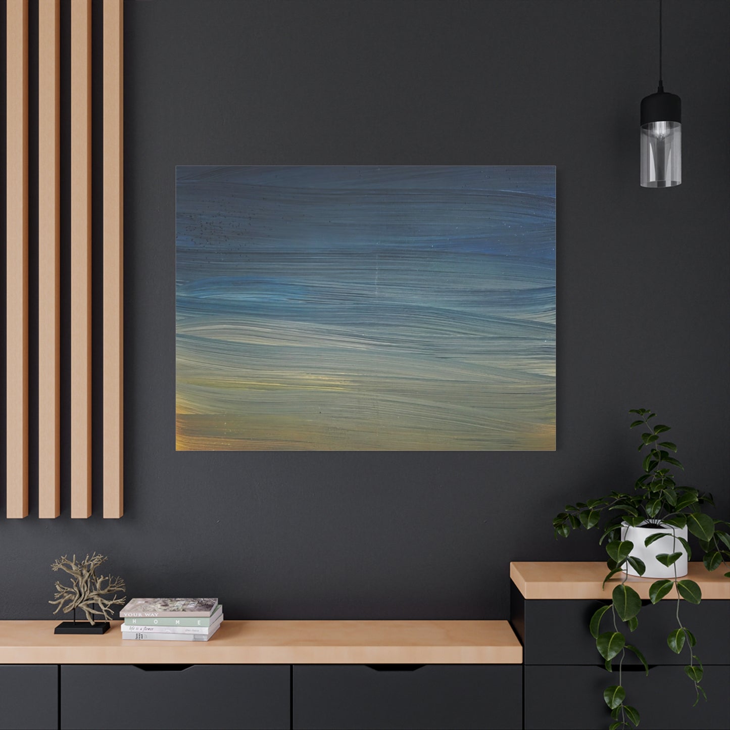 Abstract Coastal Sunset Canvas Print — Matte Stretched Wall Art