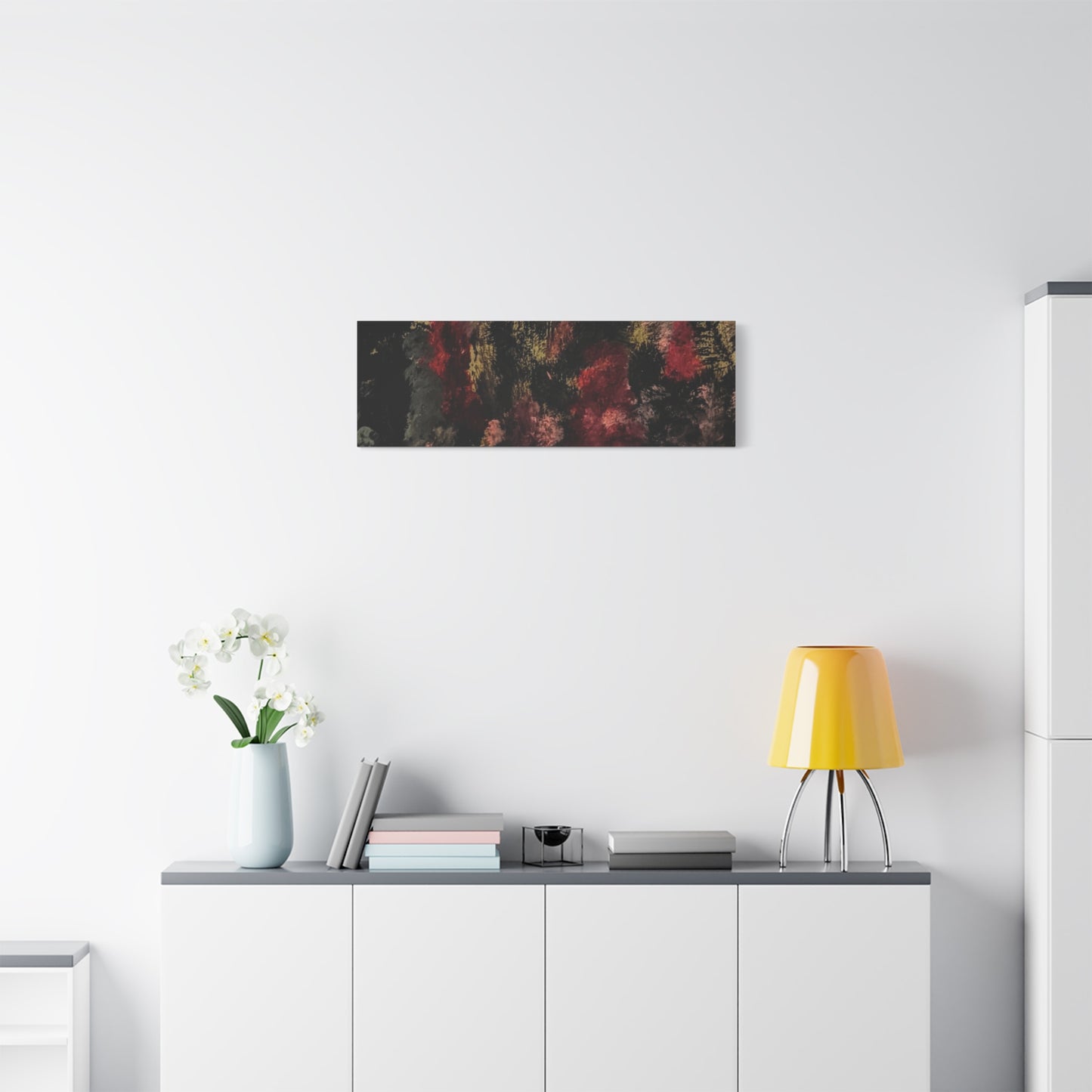 Autumn Forest Nightscape Matte Canvas Print — Stretched 1.25"