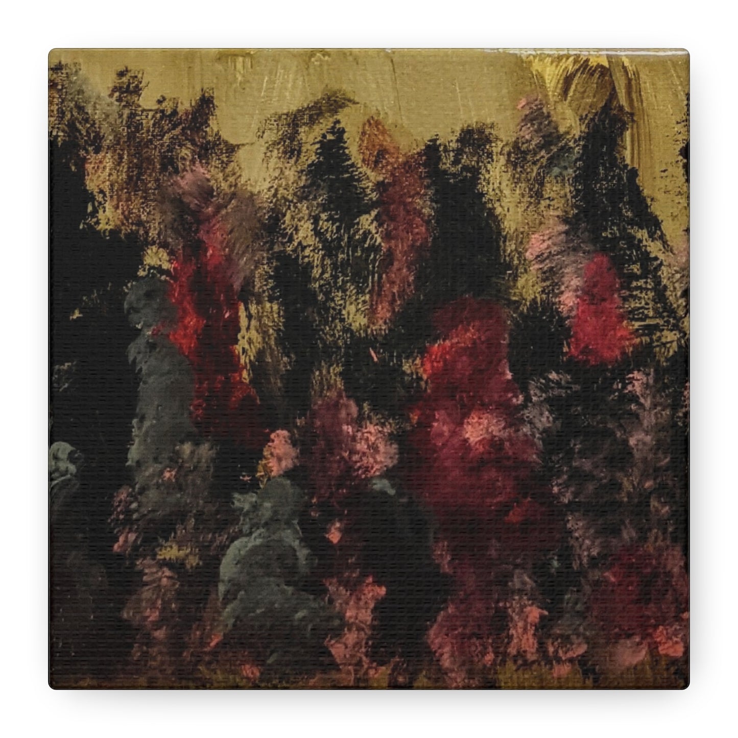 Autumn Forest Nightscape Matte Canvas Print — Stretched 1.25"
