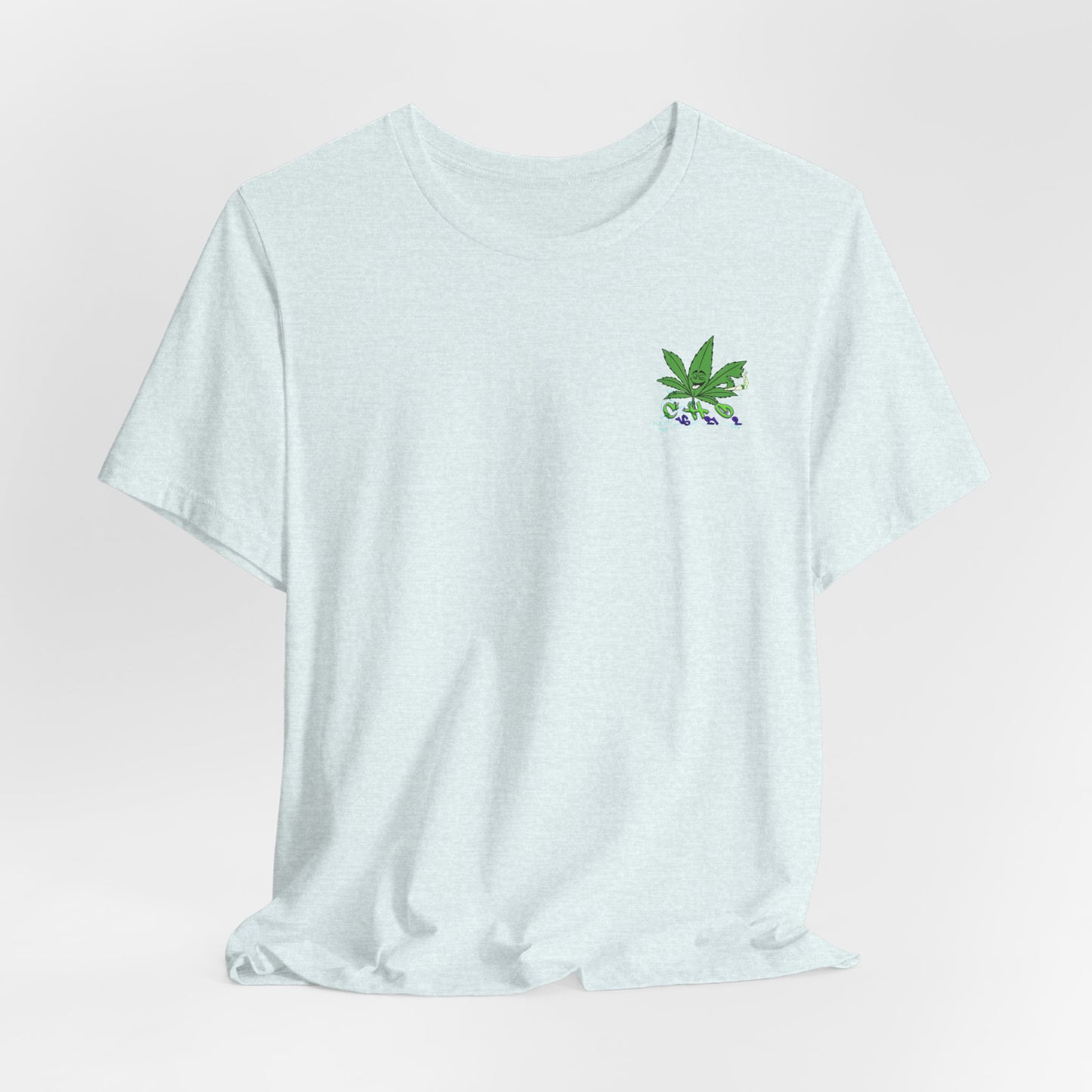 C16H21O2 - Minimal Marijuana Plant Graphic T-Shirt