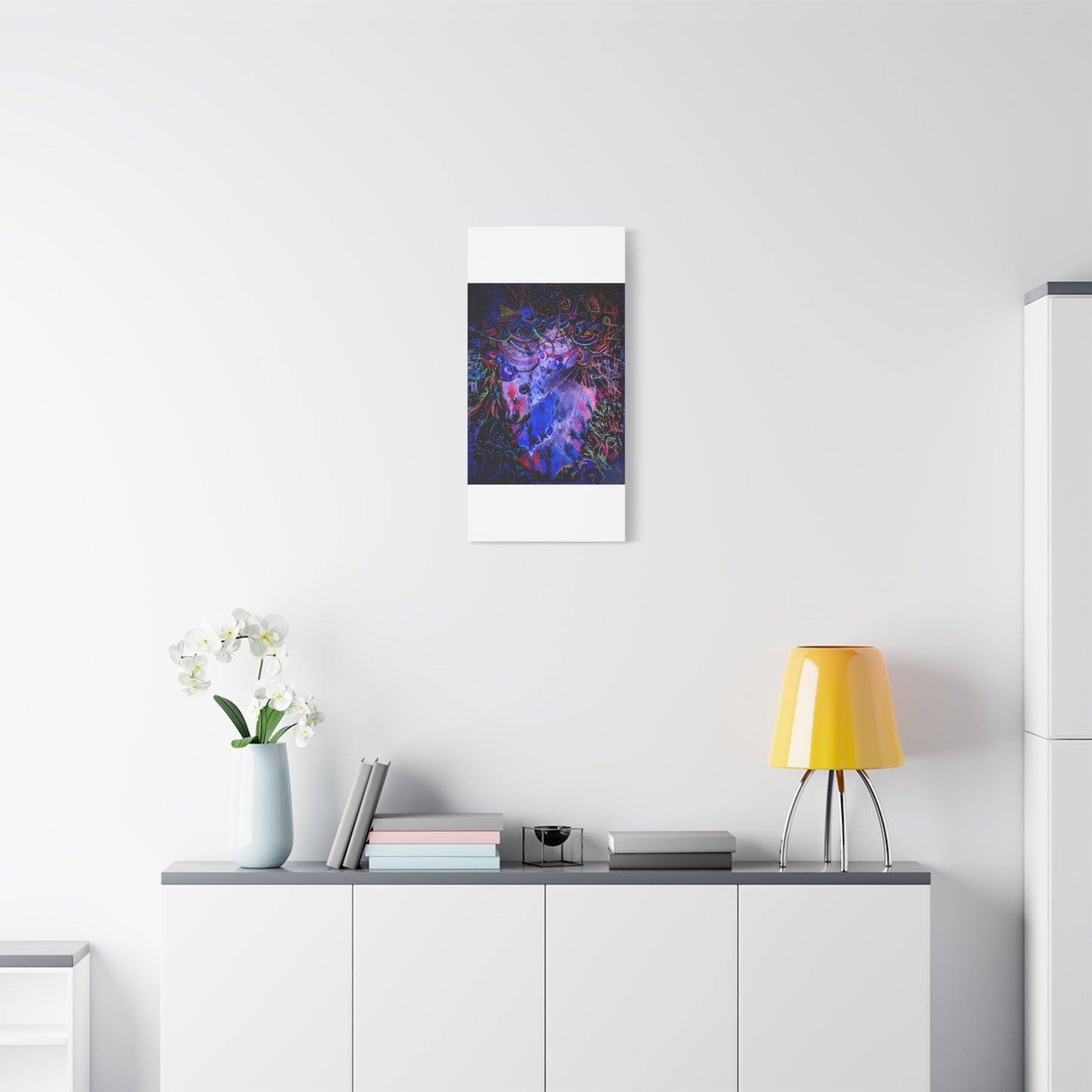 soul_extractions - Abstract Neon Canvas Art - Vibrant Psychedelic Wall Decor