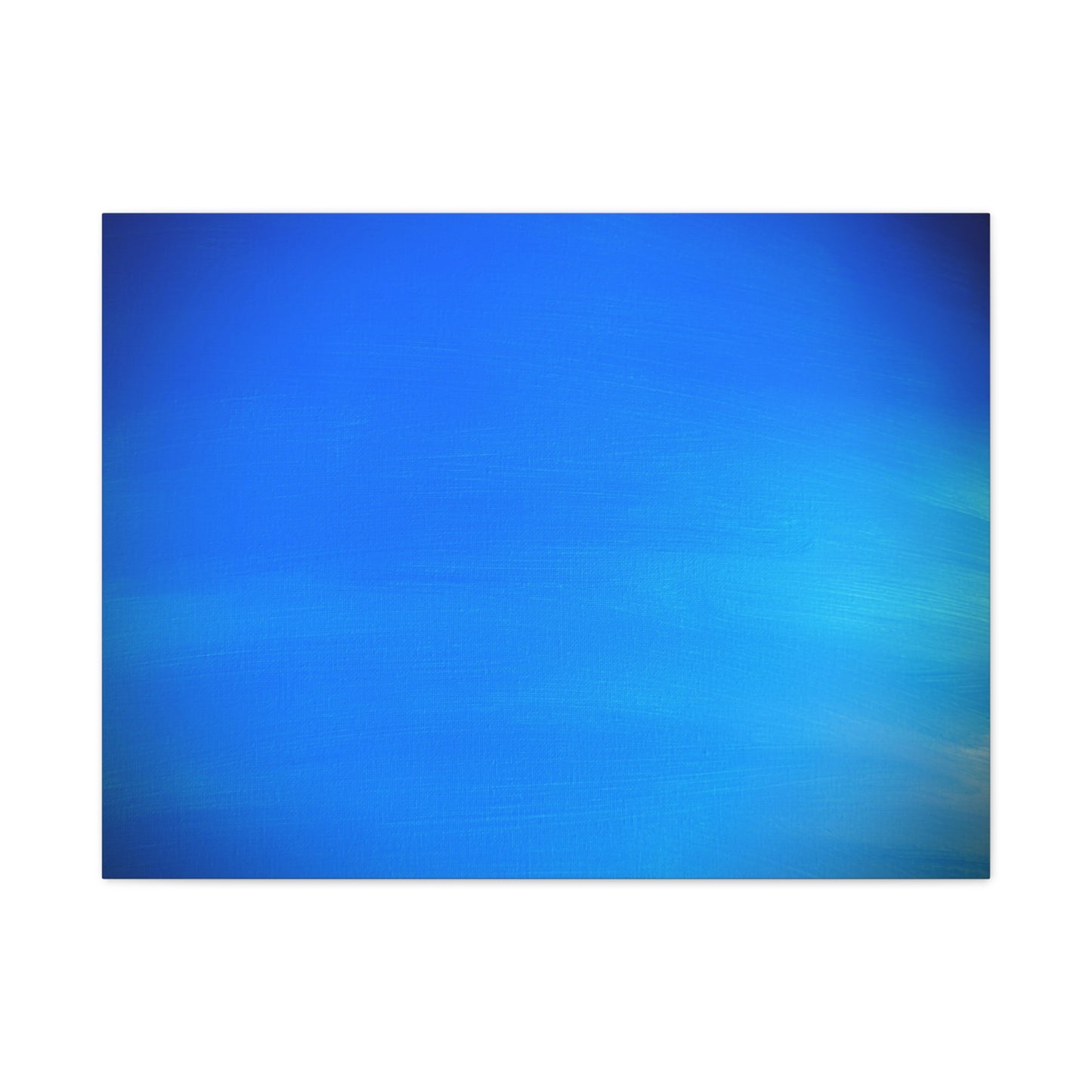 Blue Burst - Gradient Matte Canvas Print — Abstract Ocean Wall Art, Stretched 1.25"