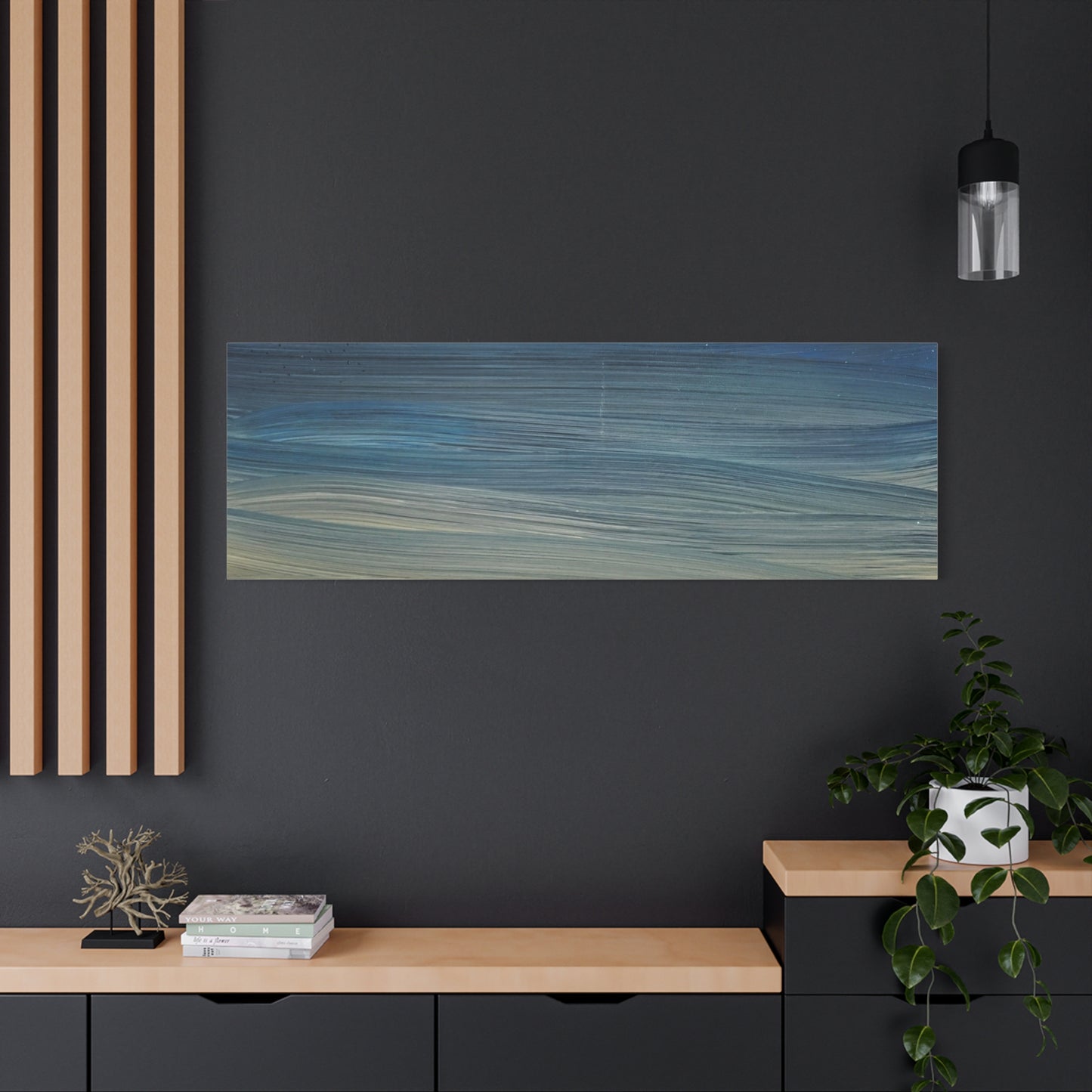 Abstract Coastal Sunset Canvas Print — Matte Stretched Wall Art