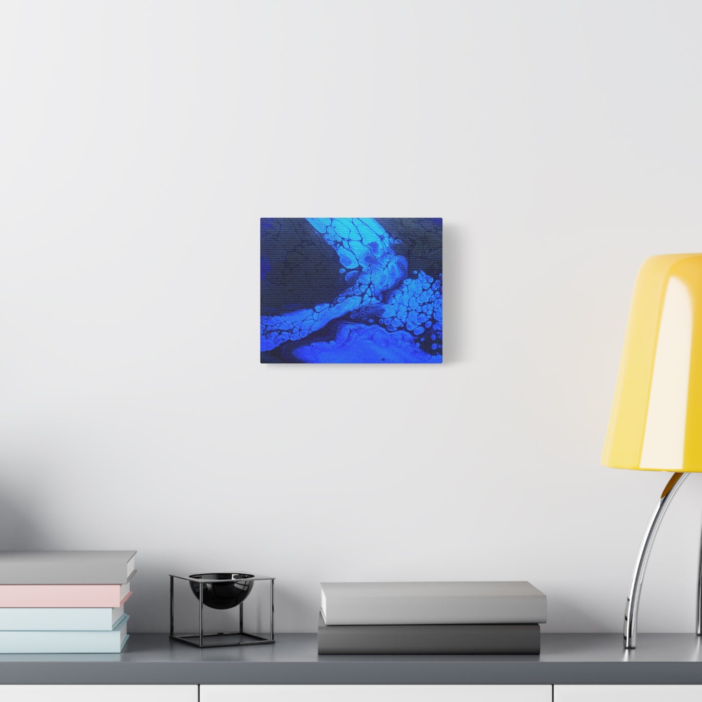 Abstract Blue Ocean Canvas Print — Matte Stretched Wall Art