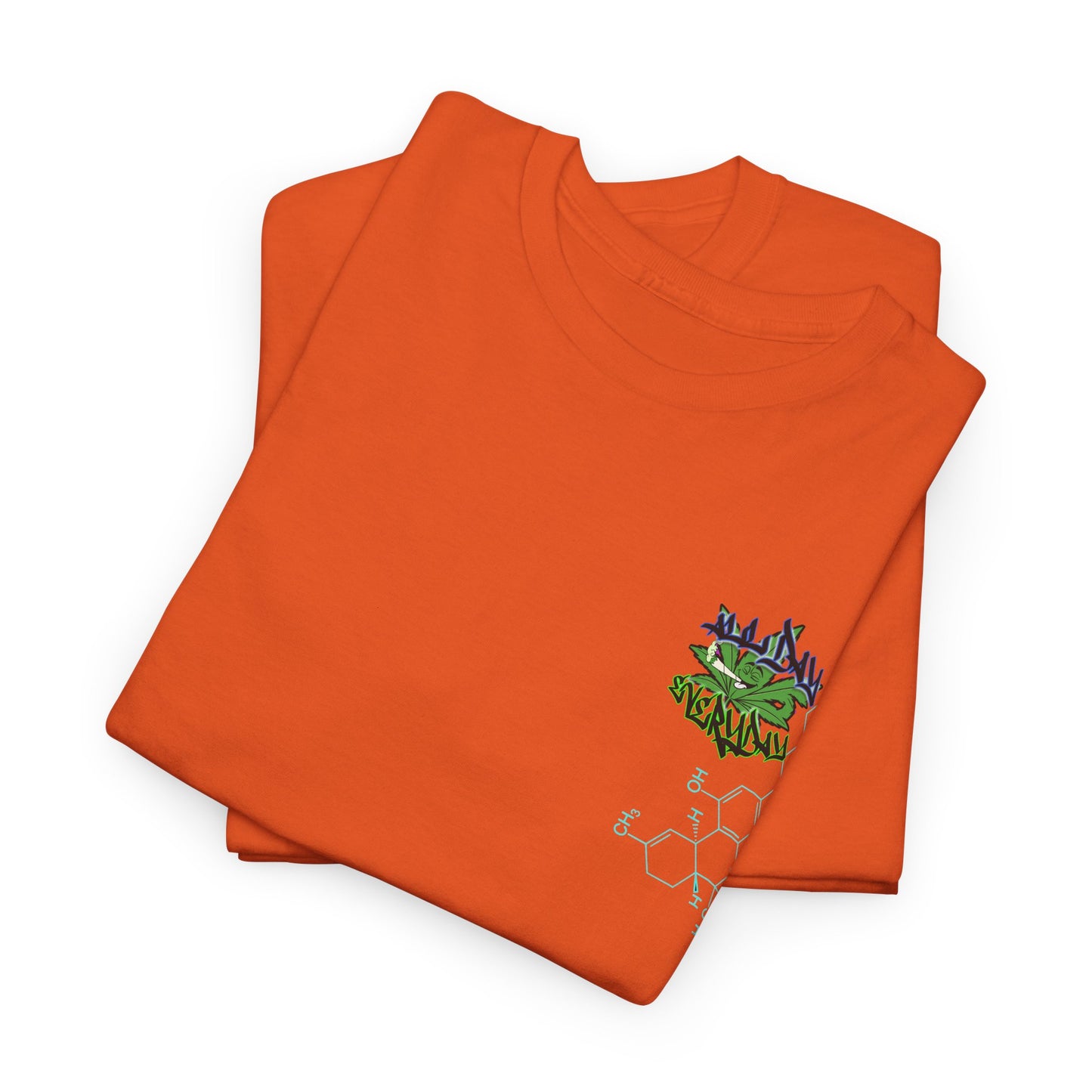 AllDay | Everyday - molecular logo — Green Graffiti Plant Design Chest & Back Print