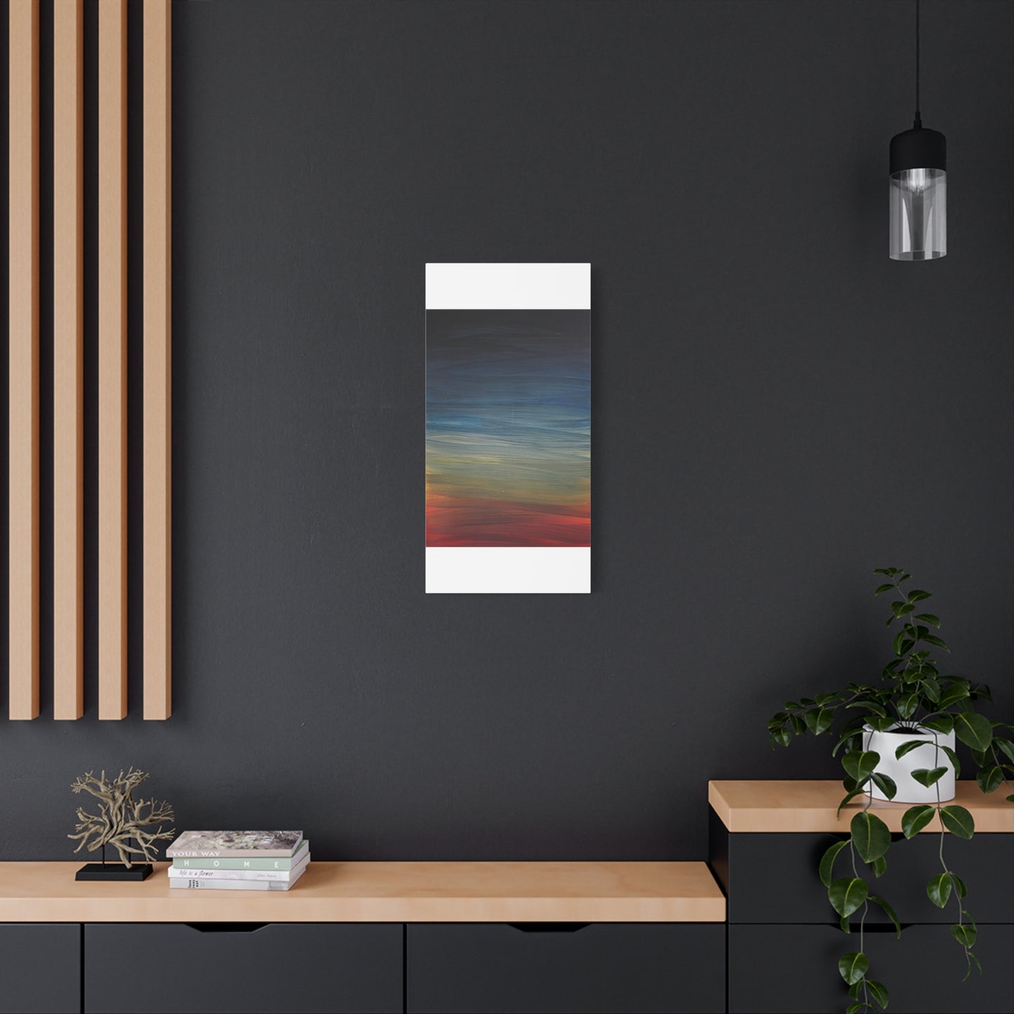 Abstract Coastal Sunset Canvas Print — Matte Stretched Wall Art