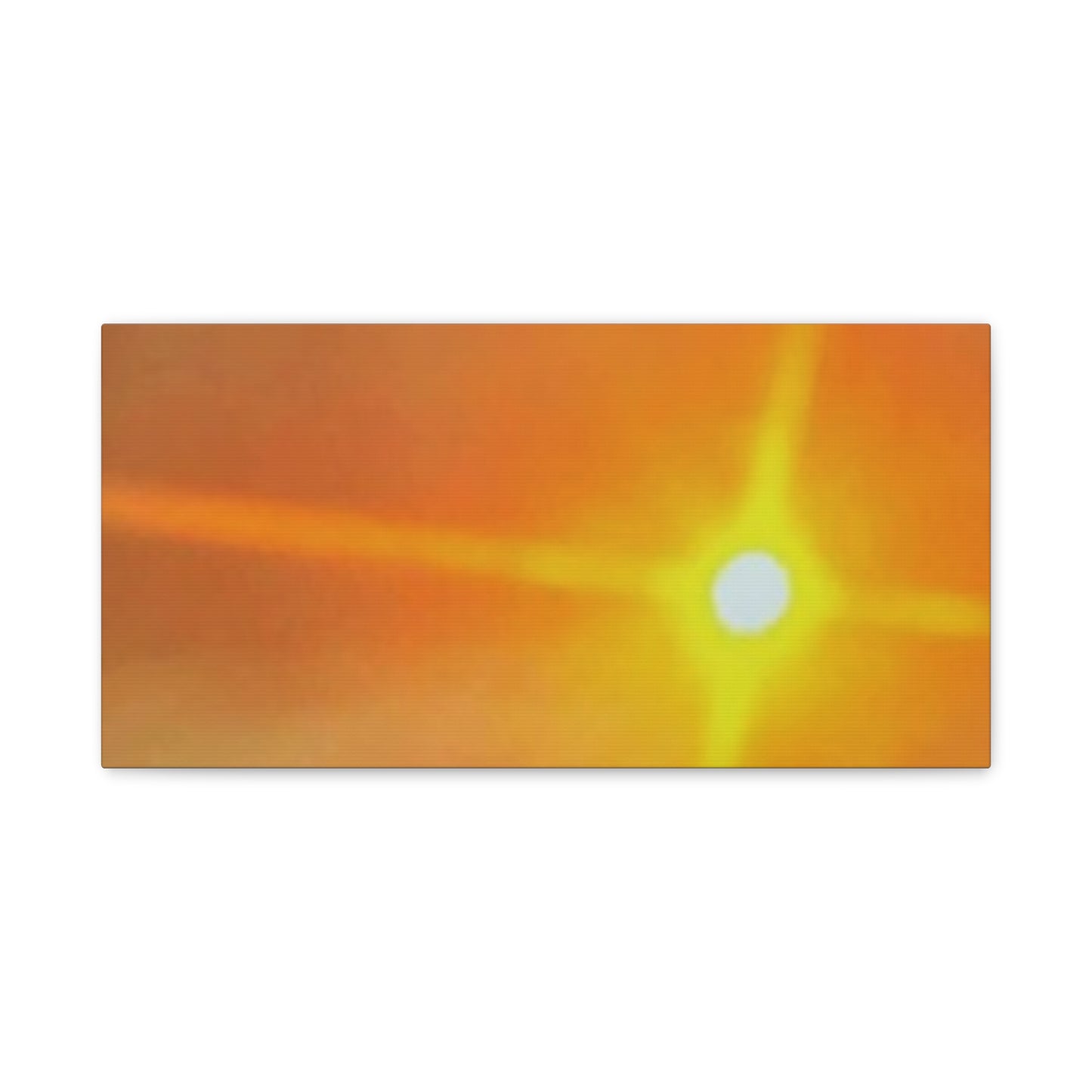 Sunburst Sunset Canvas Print — Warm Abstract Wall Art