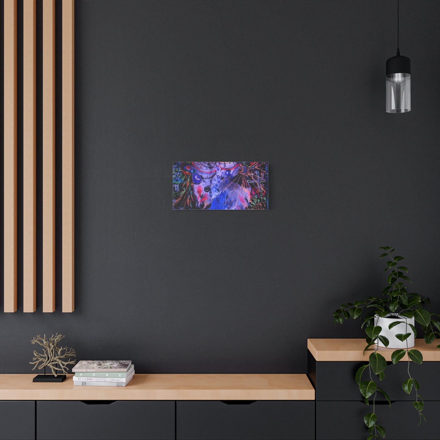 soul_extractions - Abstract Neon Canvas Art - Vibrant Psychedelic Wall Decor