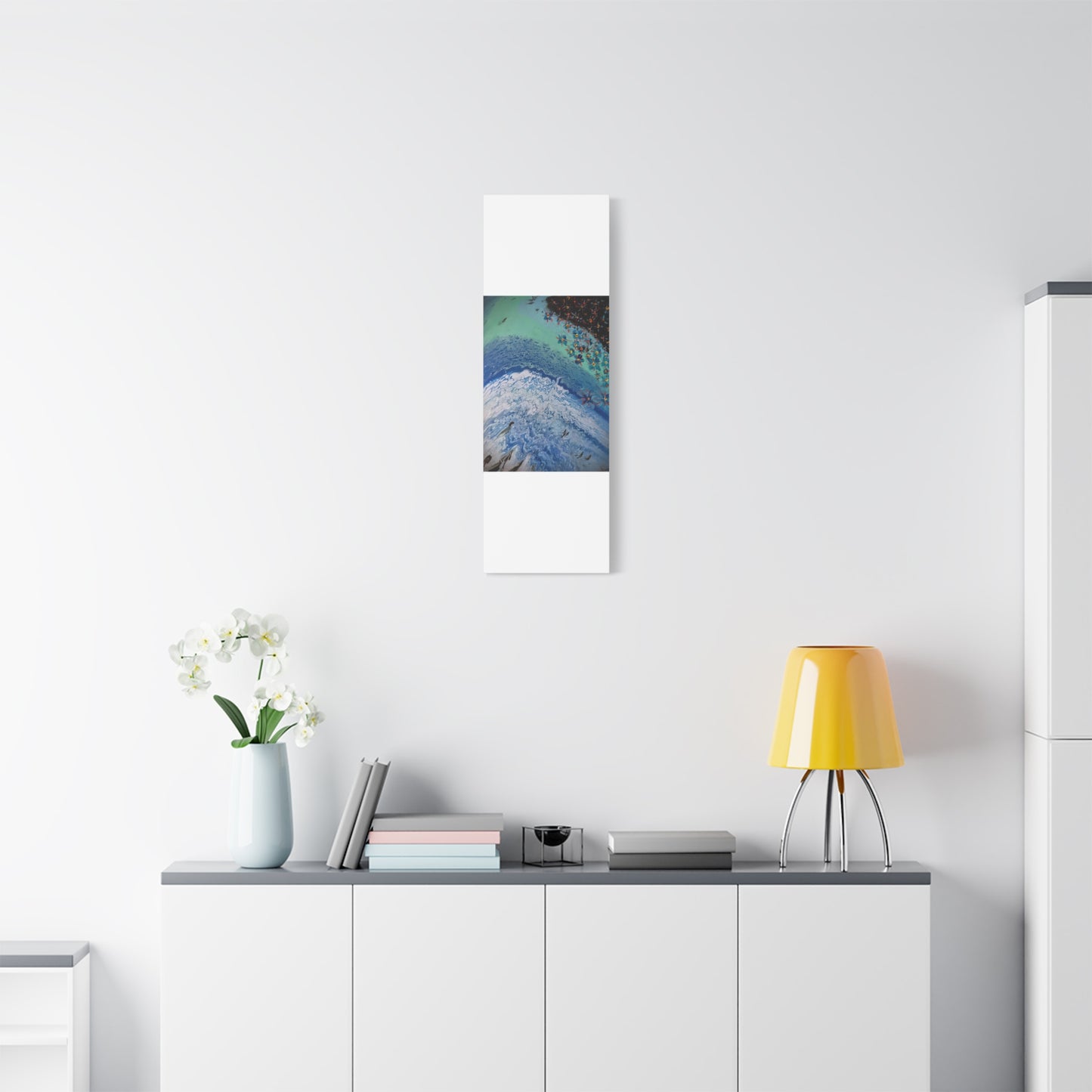 floetrol&flowers - Abstract Matte Canvas Print — Floral Accents Stretched Wall Art