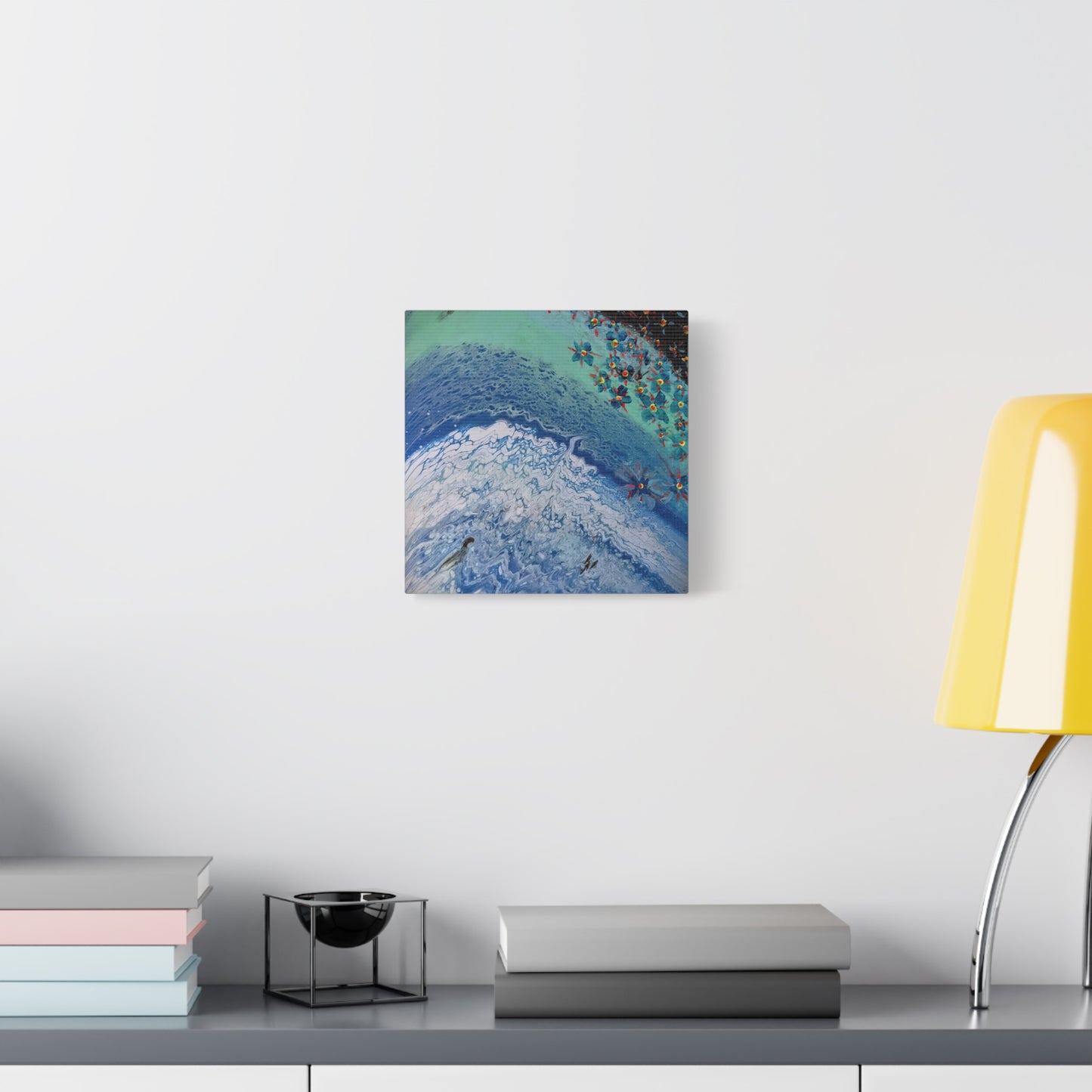 floetrol&flowers - Abstract Matte Canvas Print — Floral Accents Stretched Wall Art