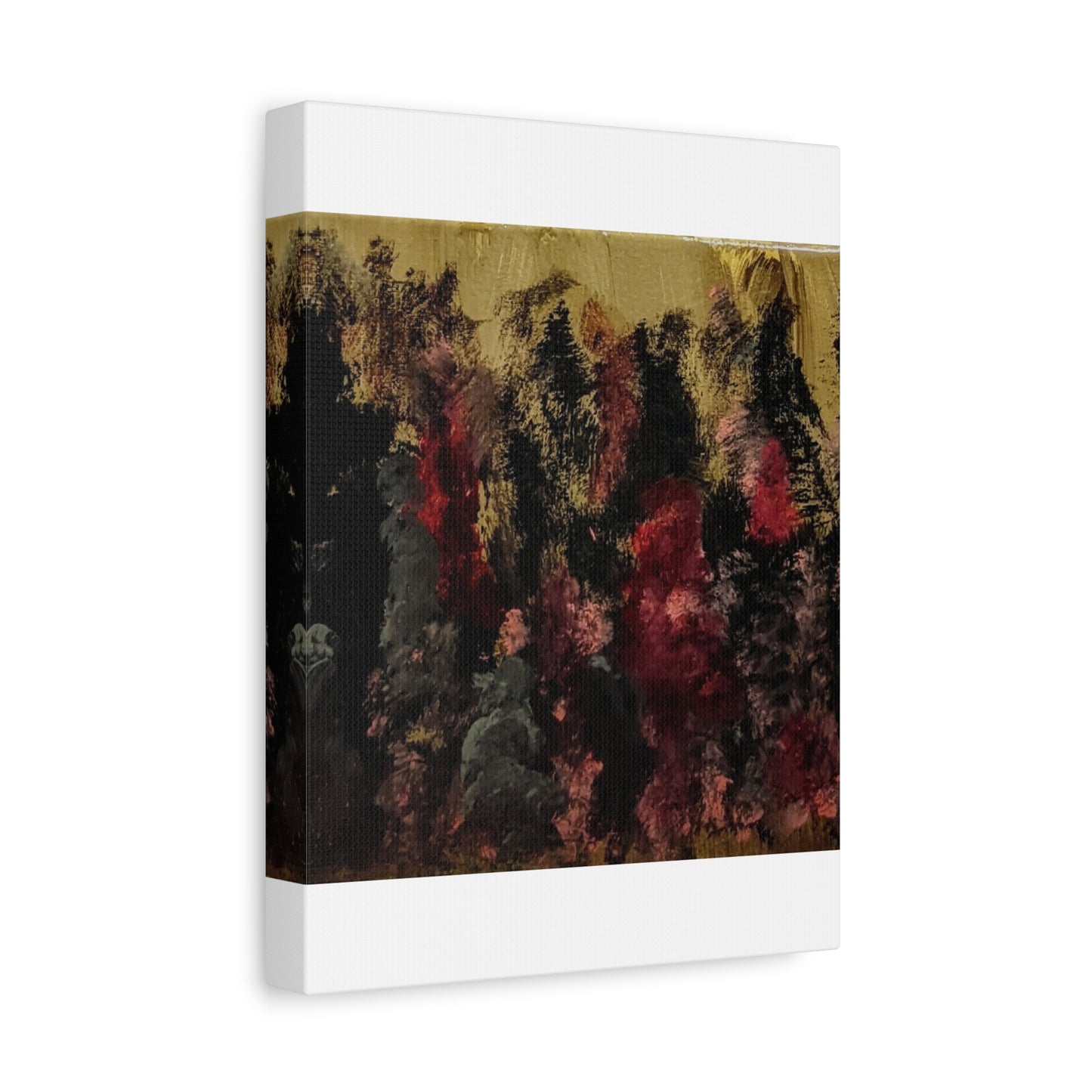Autumn Forest Nightscape Matte Canvas Print — Stretched 1.25"