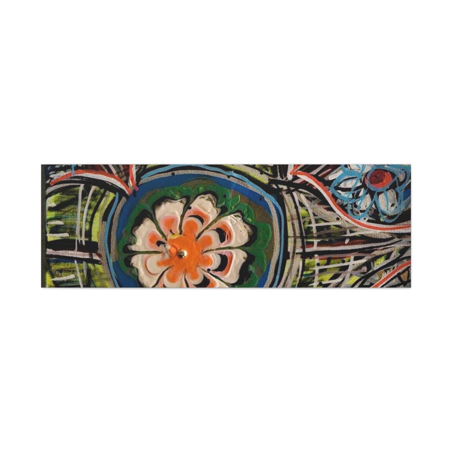 urban_gardening_02 - Abstract Floral Mandala Matte Canvas Print (Stretched 1.25")