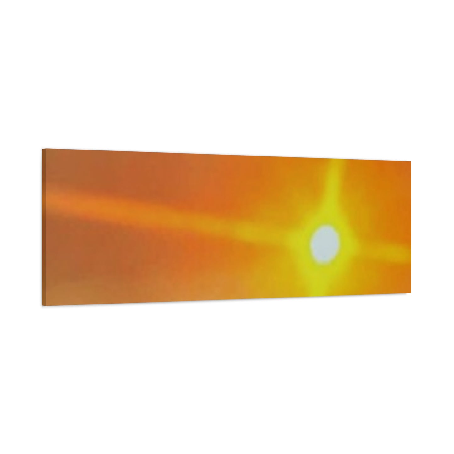 Sunburst Sunset Canvas Print — Warm Abstract Wall Art