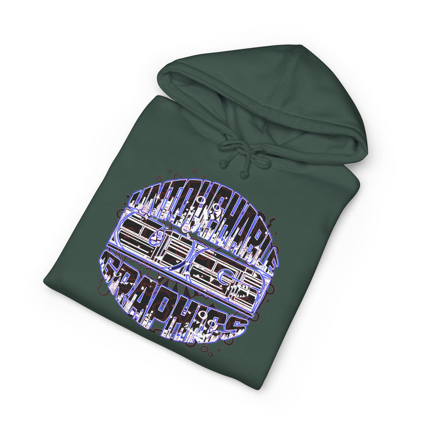 untouchable logo hooded sweatshirt