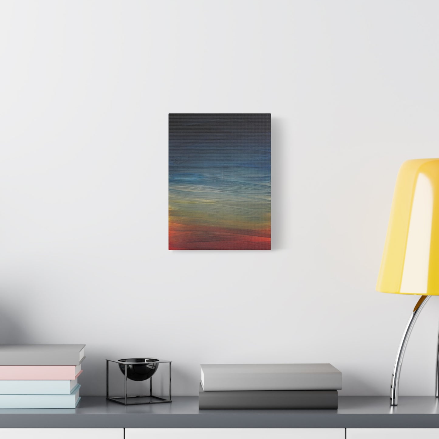 Abstract Coastal Sunset Canvas Print — Matte Stretched Wall Art