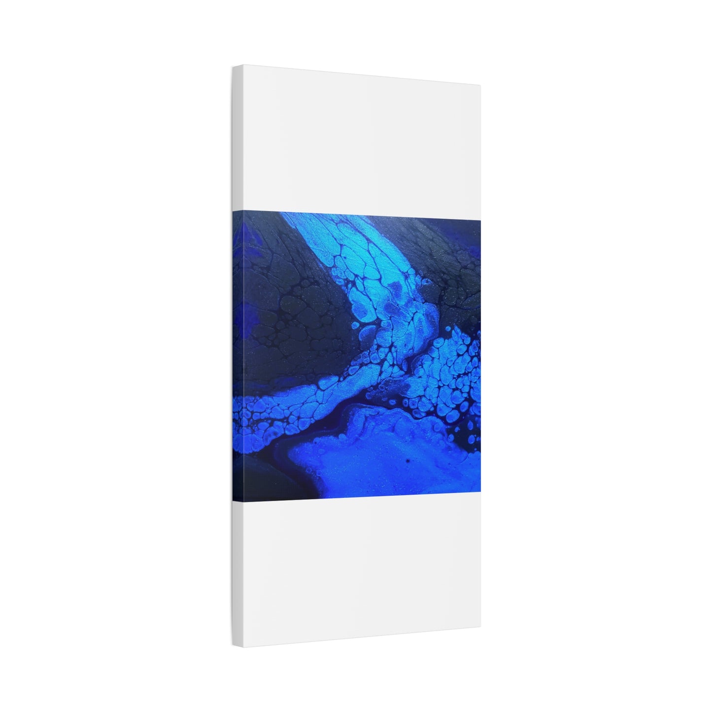 Abstract Blue Ocean Canvas Print — Matte Stretched Wall Art