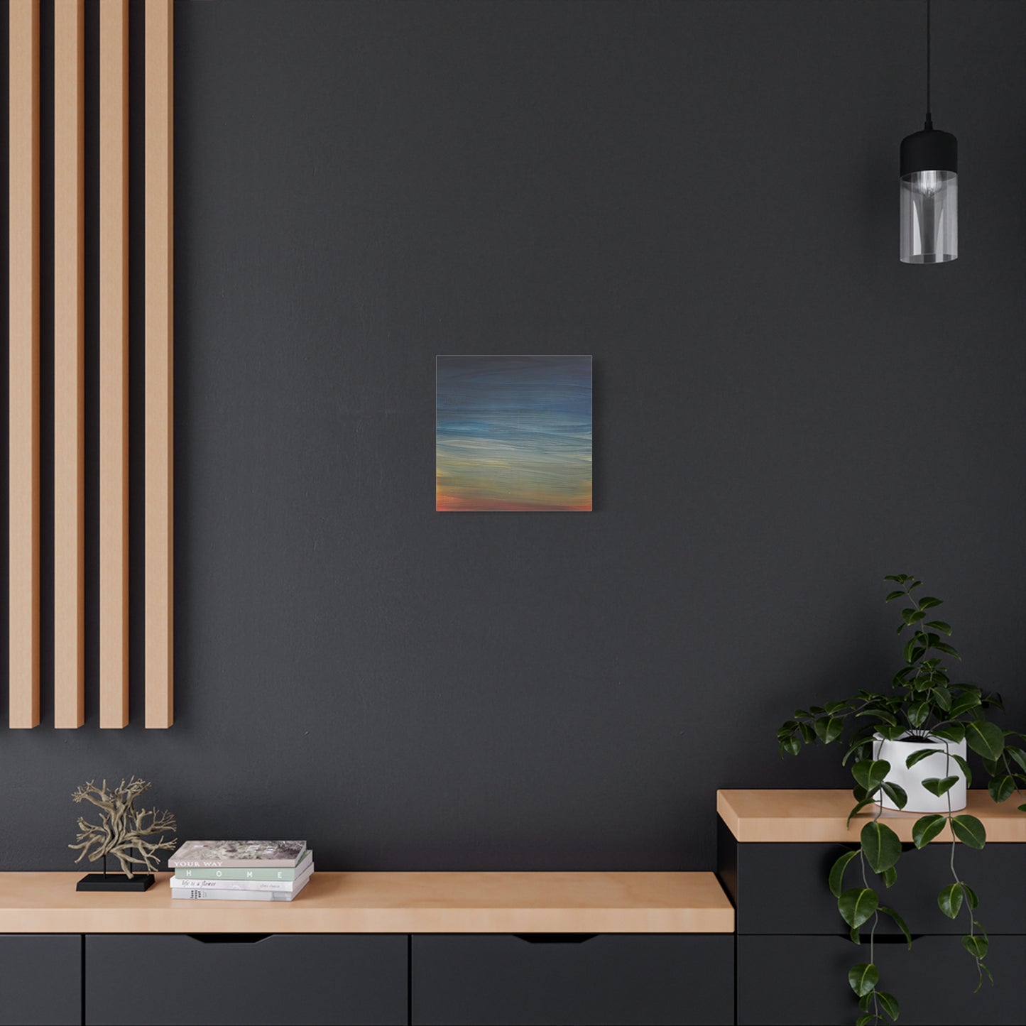 Abstract Coastal Sunset Canvas Print — Matte Stretched Wall Art