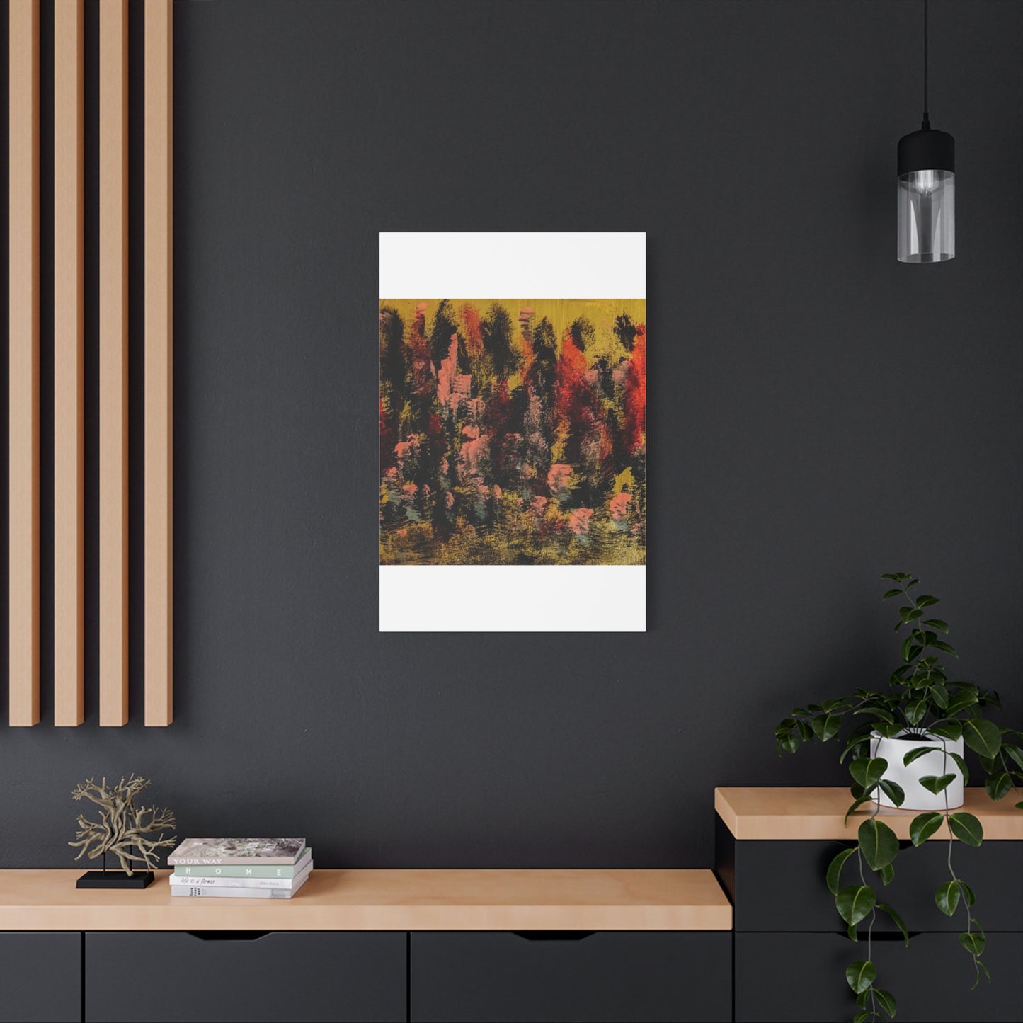 Autumn Forest Abstract — Matte Stretched Canvas