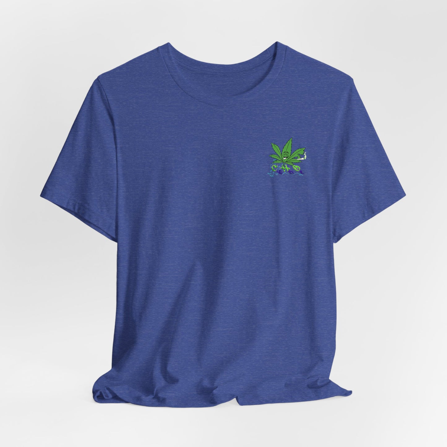 C16H21O2 - Minimal Marijuana Plant Graphic T-Shirt