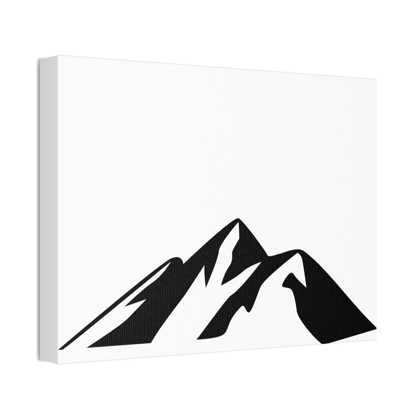 mountains002 - Mountain Silhouette Canvas Art