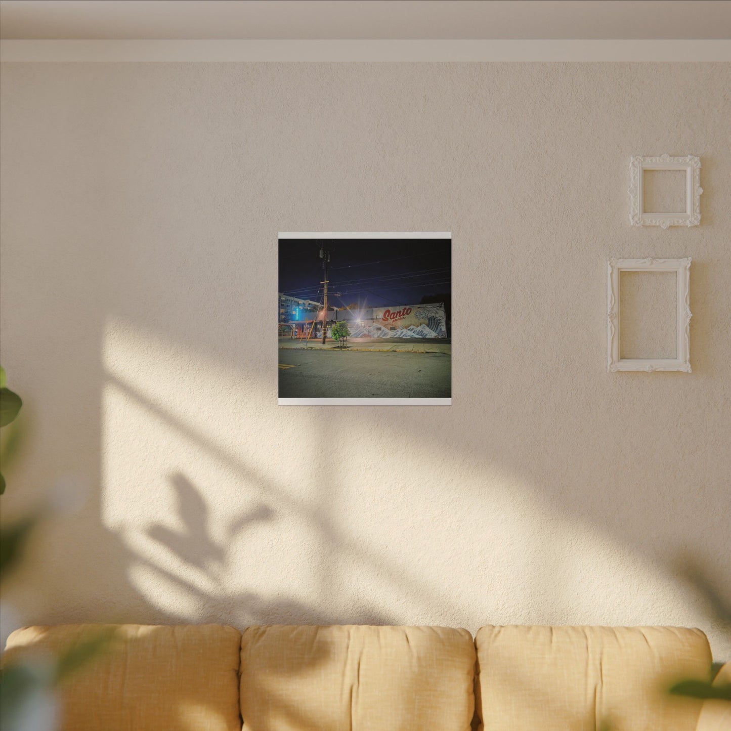 Santo Market Mural (7th&taylor)— Nighttime Urban Wall Art