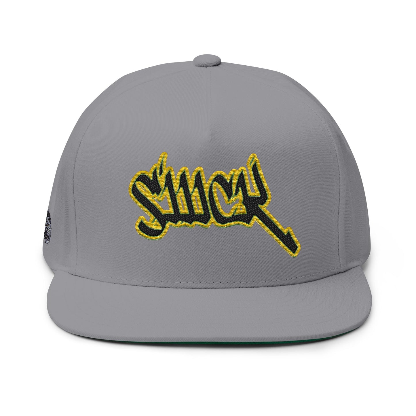 triple_siiick - Embroidered Snapback Hat — "siiick" Yellow Outline