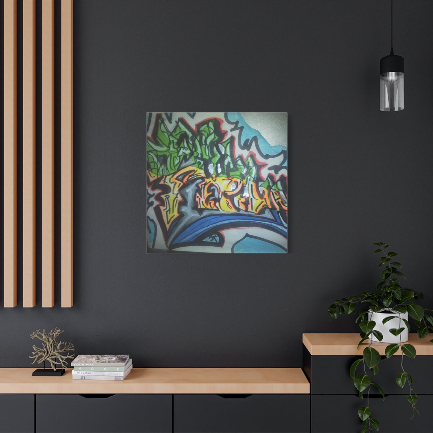 Graffiti Street Art Canvas Print — Urban Colorful Wall Decor