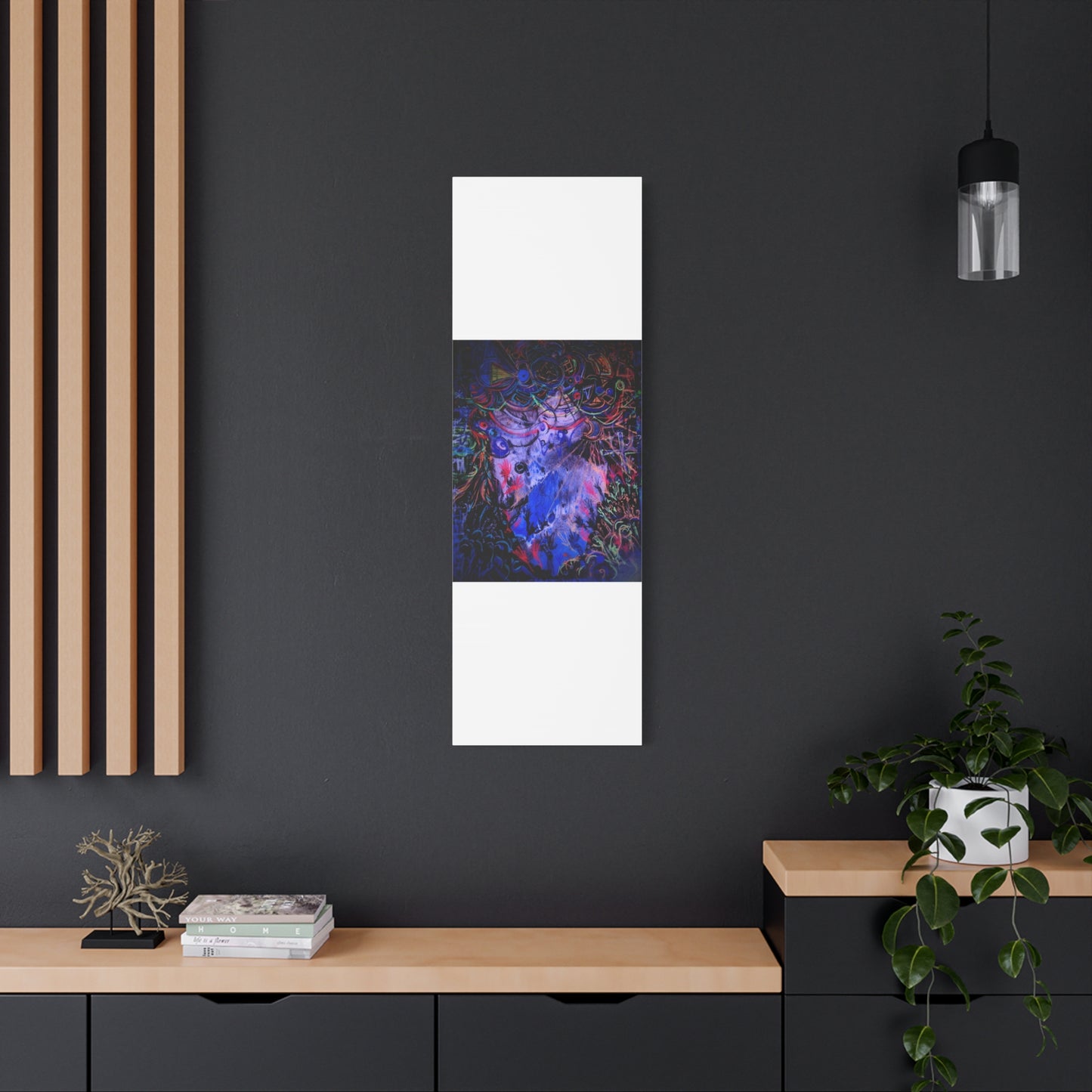 soul_extractions - Abstract Neon Canvas Art - Vibrant Psychedelic Wall Decor