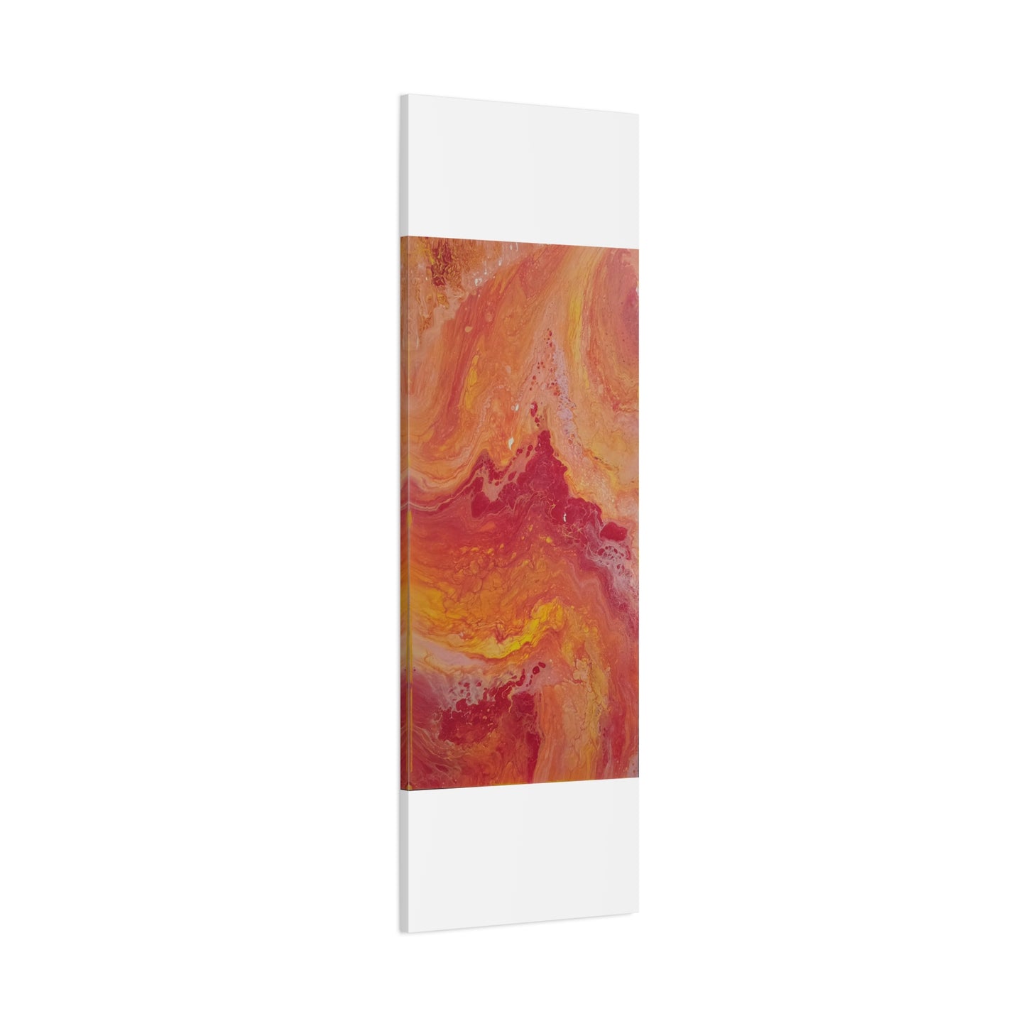Abstract Pepto Popured - Sunset Swirl Matte Canvas Art - Stretched 1.25"