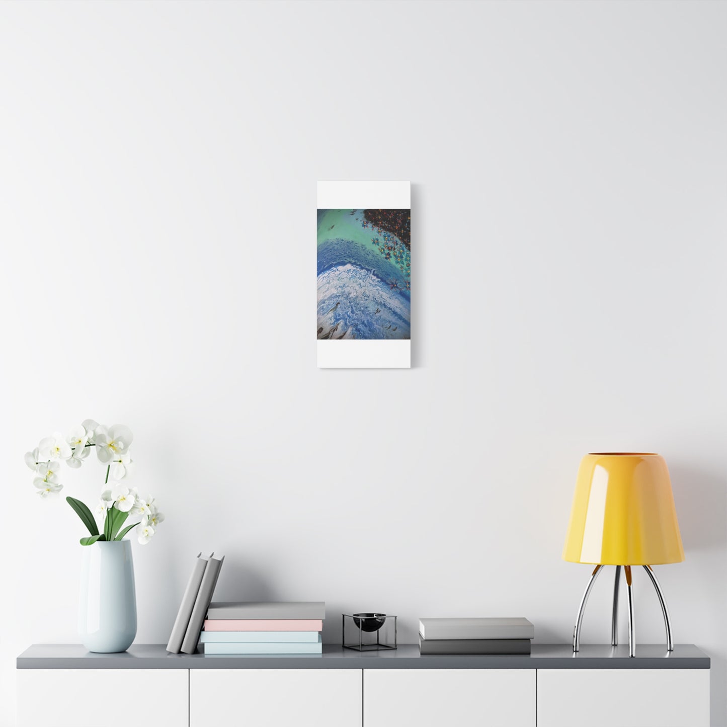 floetrol&flowers - Abstract Matte Canvas Print — Floral Accents Stretched Wall Art