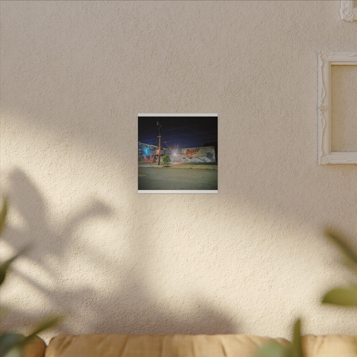 Santo Market Mural (7th&taylor)— Nighttime Urban Wall Art