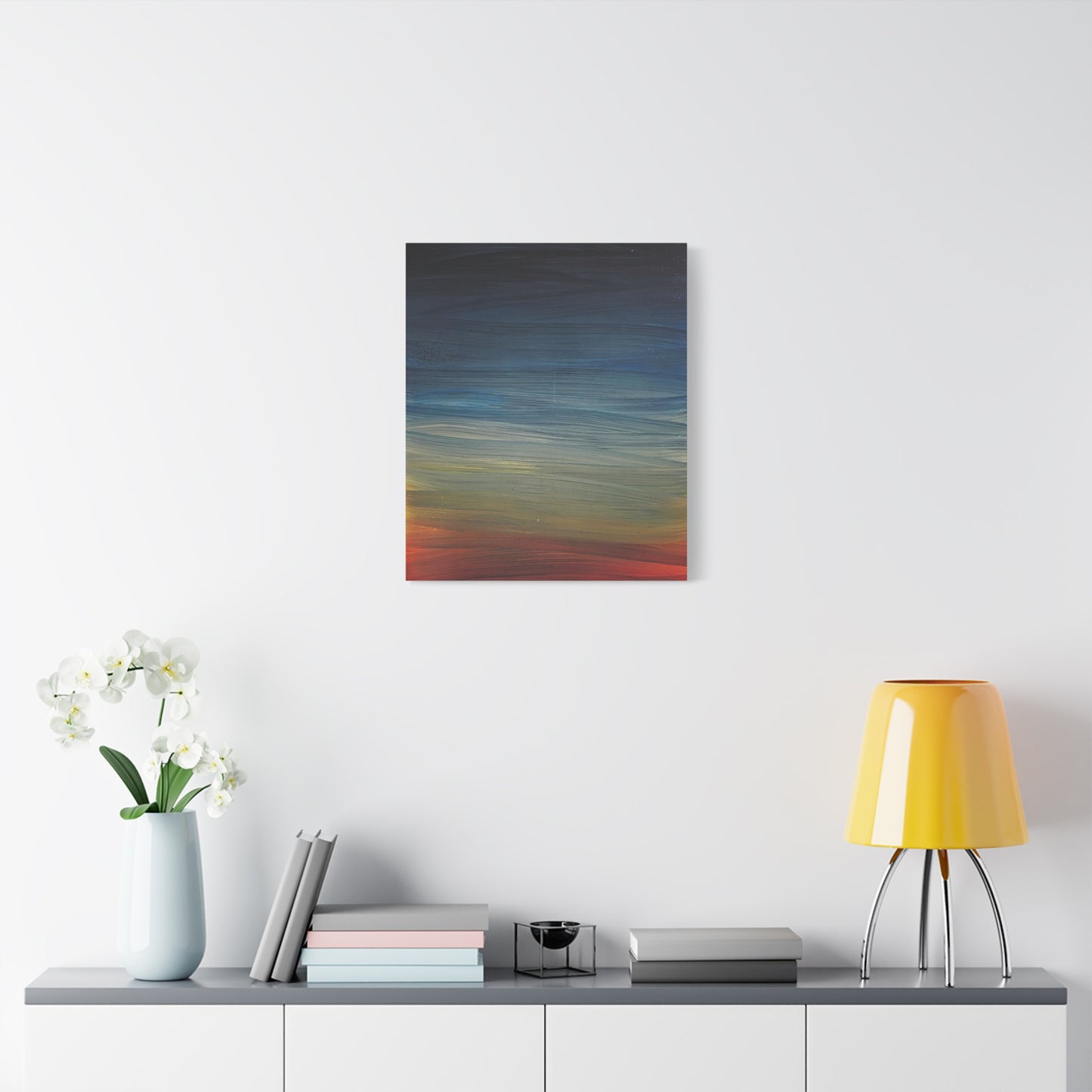 Abstract Coastal Sunset Canvas Print — Matte Stretched Wall Art