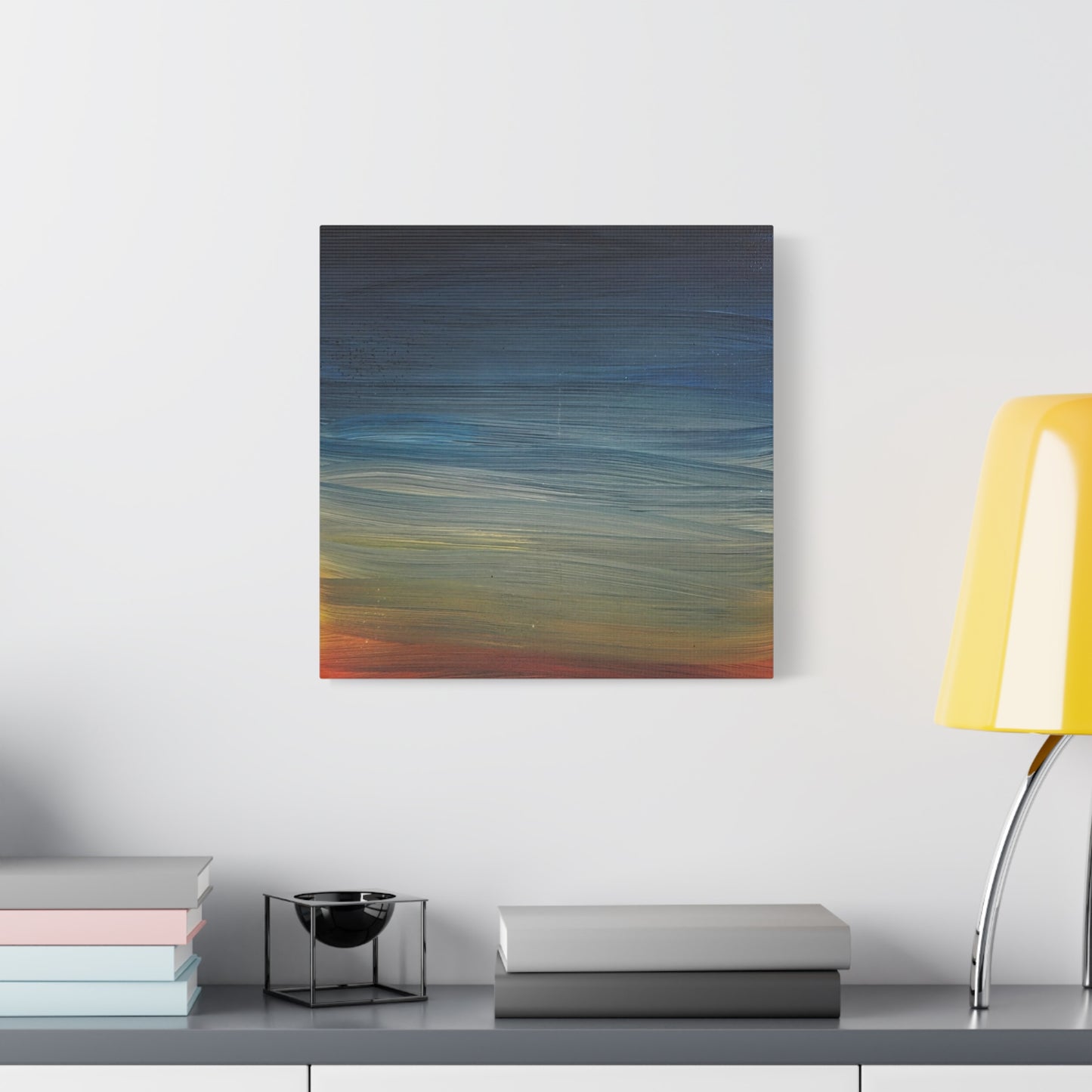 Abstract Coastal Sunset Canvas Print — Matte Stretched Wall Art