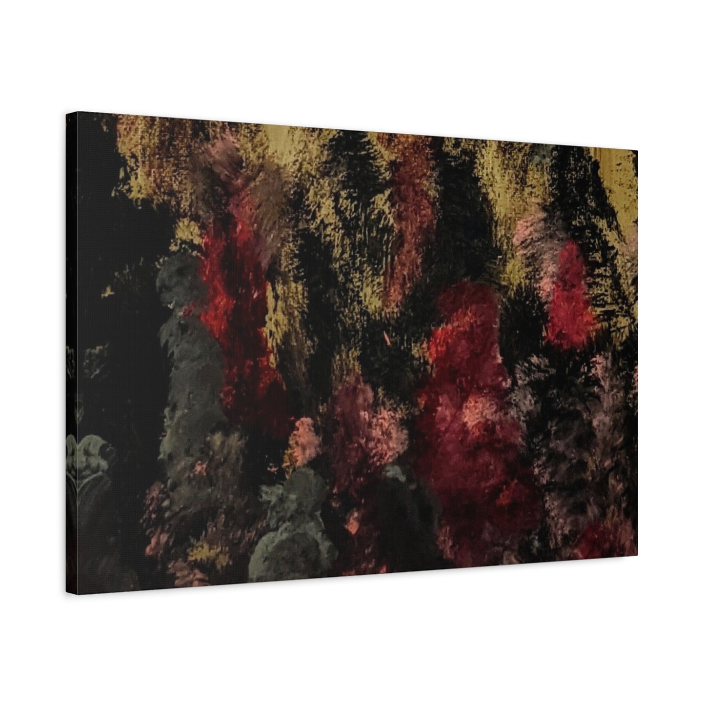 Autumn Forest Nightscape Matte Canvas Print — Stretched 1.25"