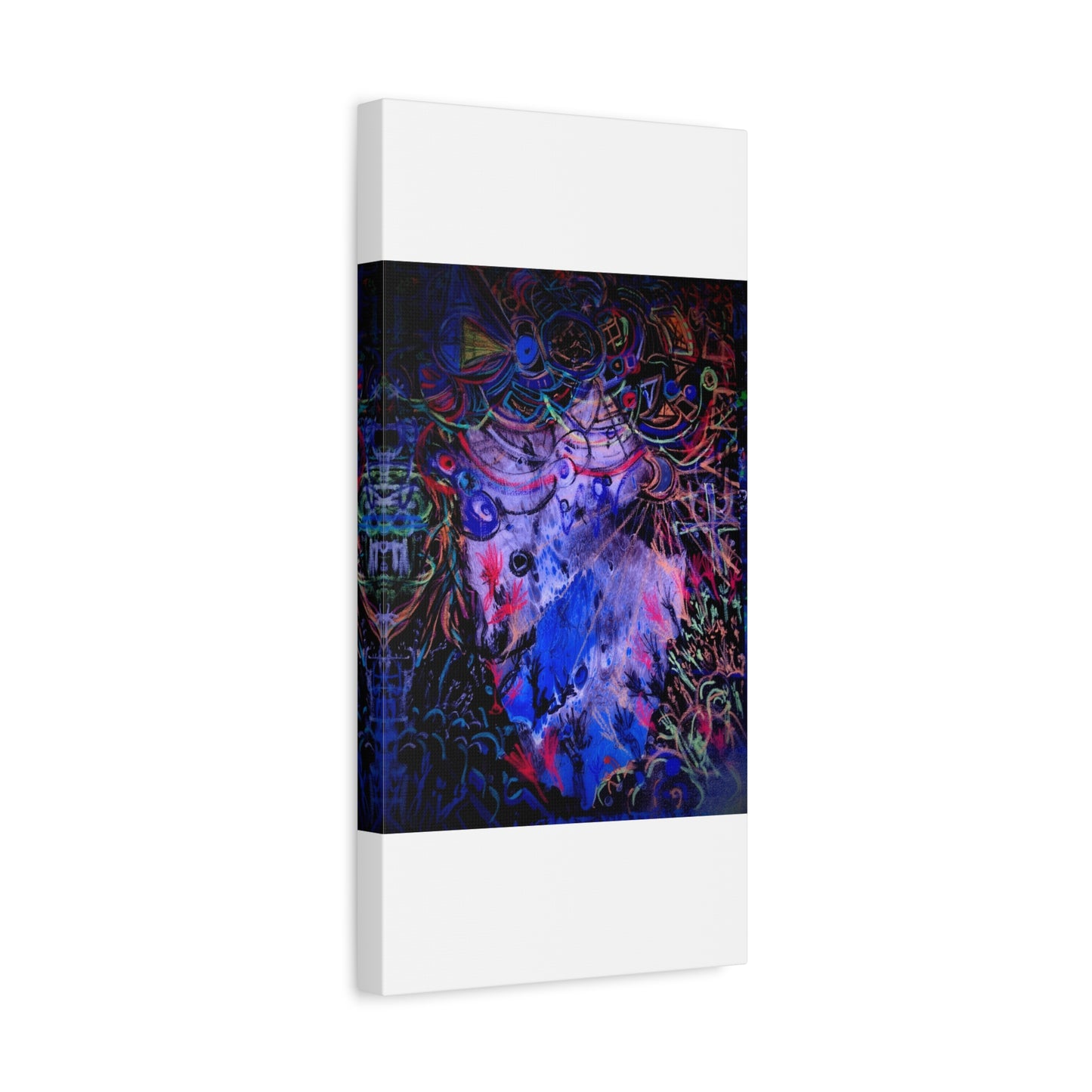 soul_extractions - Abstract Neon Canvas Art - Vibrant Psychedelic Wall Decor