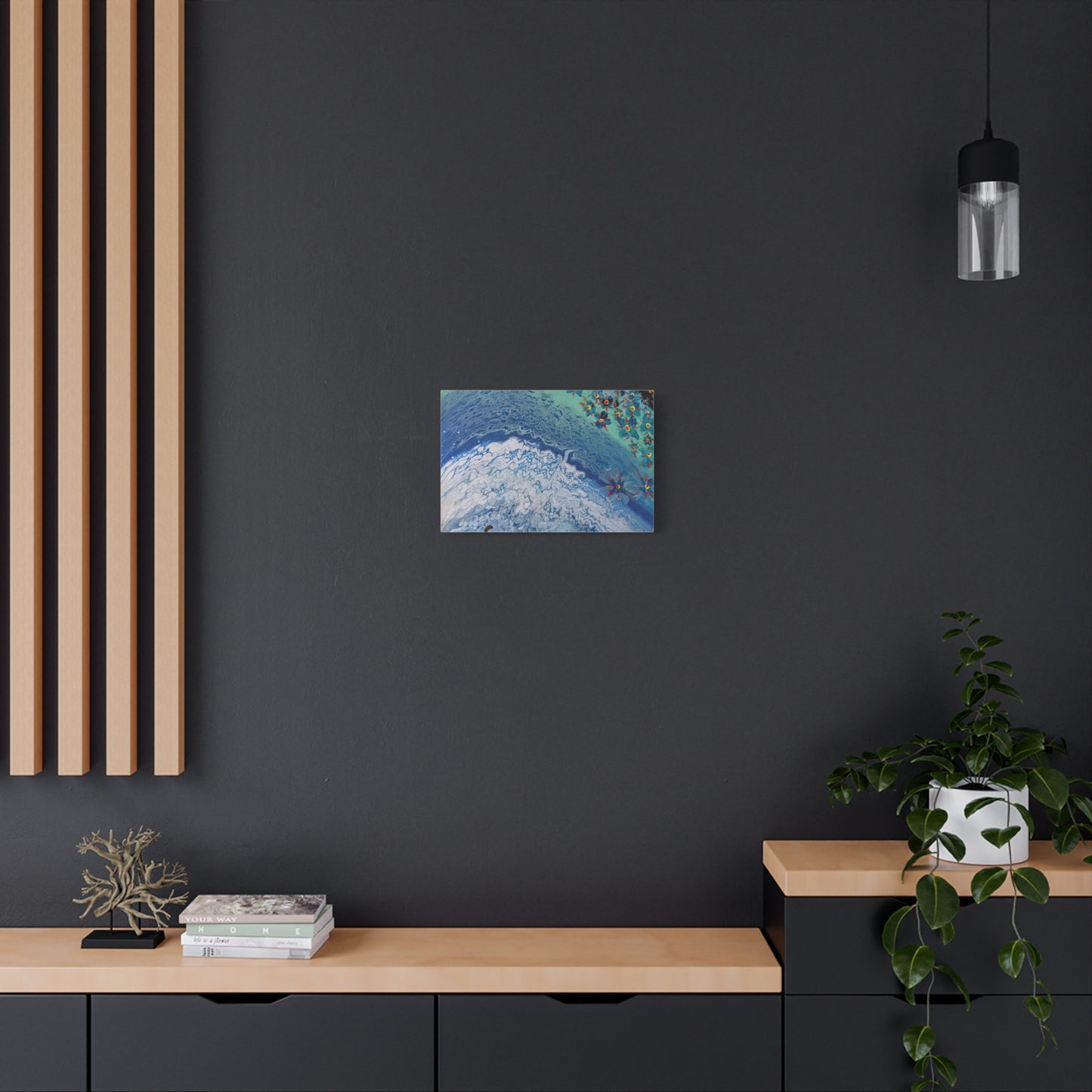 floetrol&flowers - Abstract Matte Canvas Print — Floral Accents Stretched Wall Art