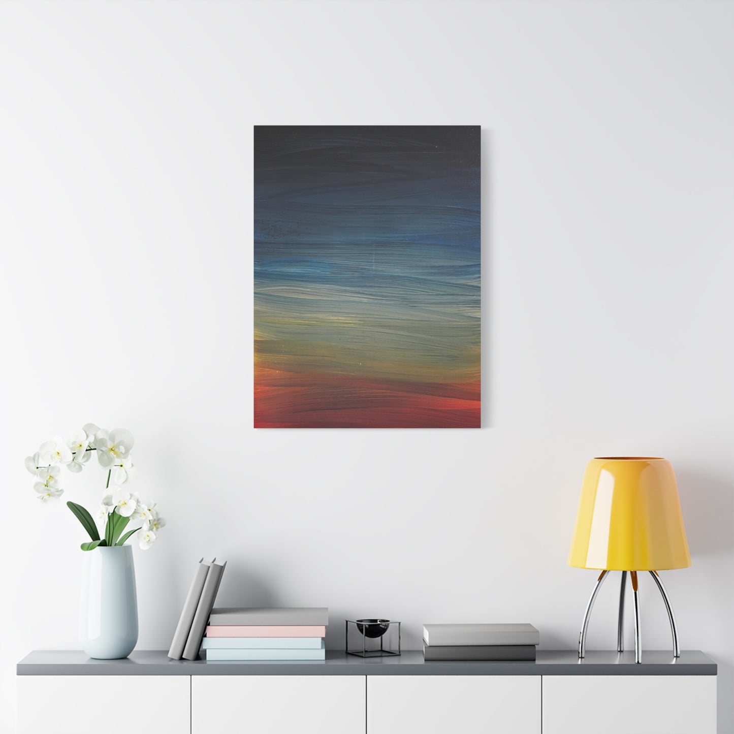 Abstract Coastal Sunset Canvas Print — Matte Stretched Wall Art
