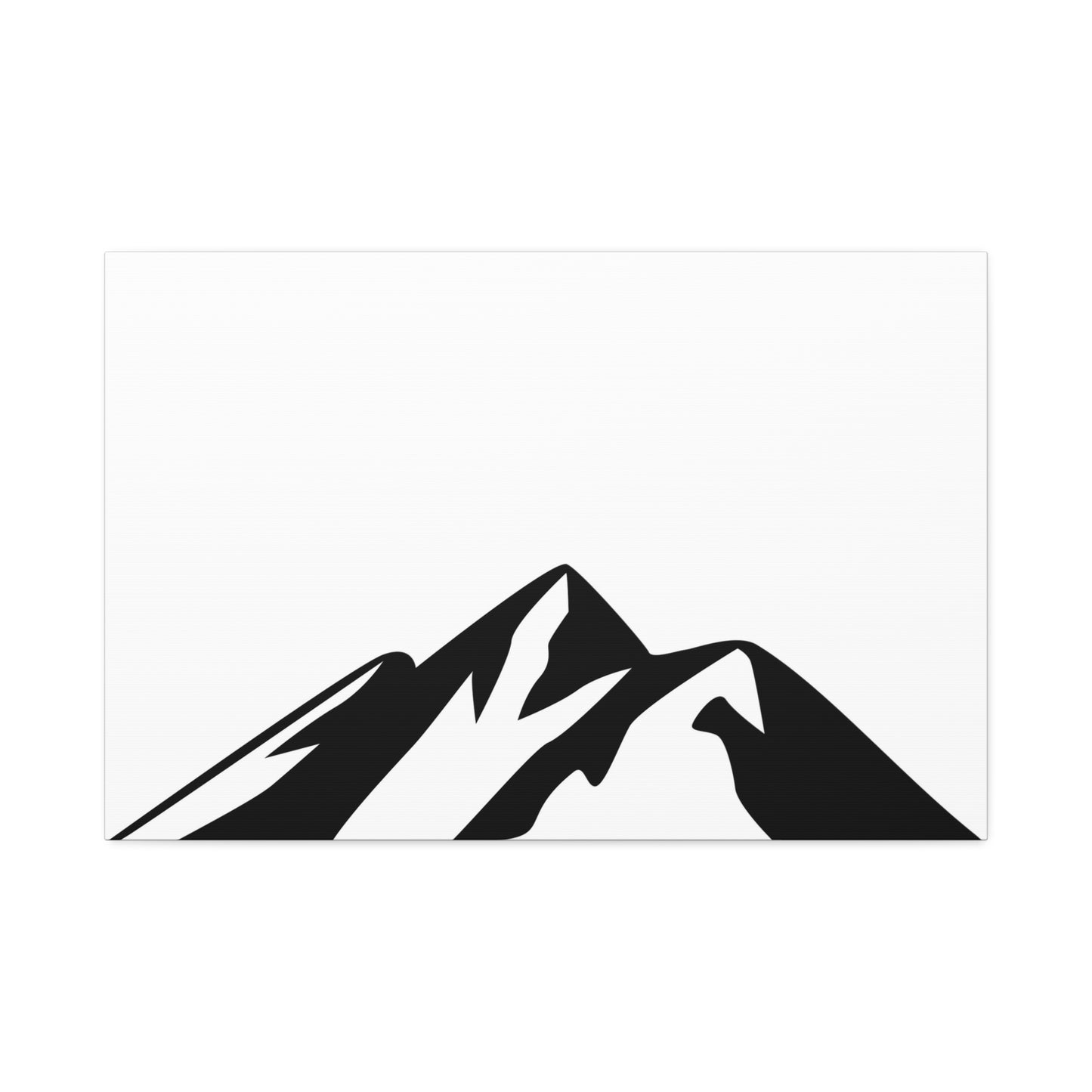 mountains002 - Mountain Silhouette Canvas Art