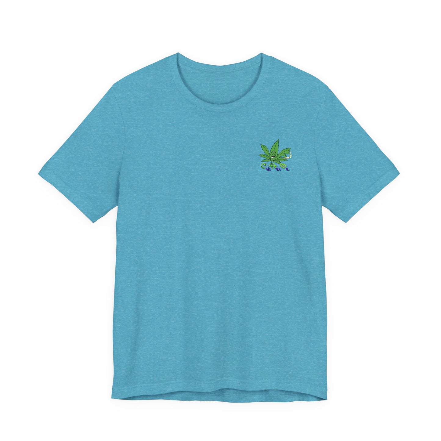 C16H21O2 - Minimal Marijuana Plant Graphic T-Shirt