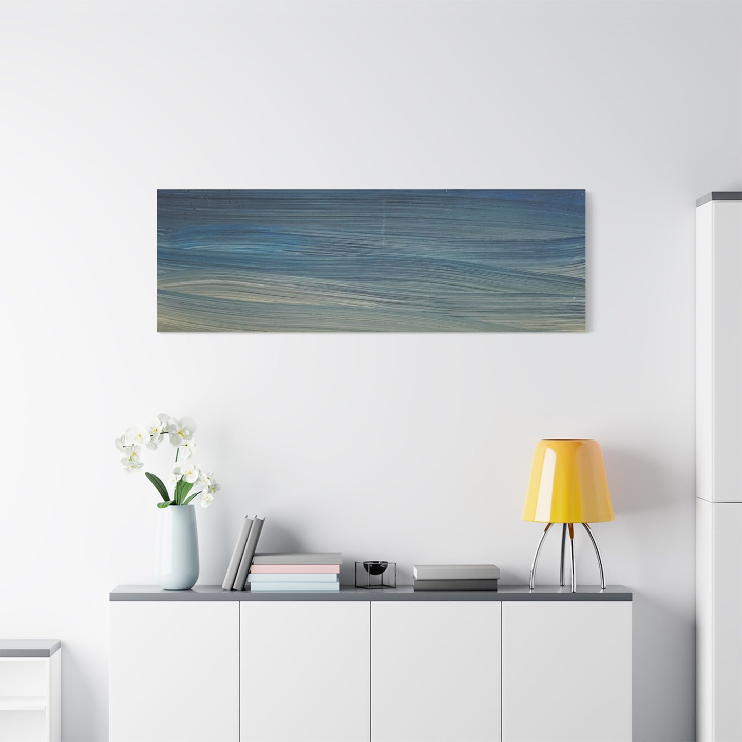 Abstract Coastal Sunset Canvas Print — Matte Stretched Wall Art