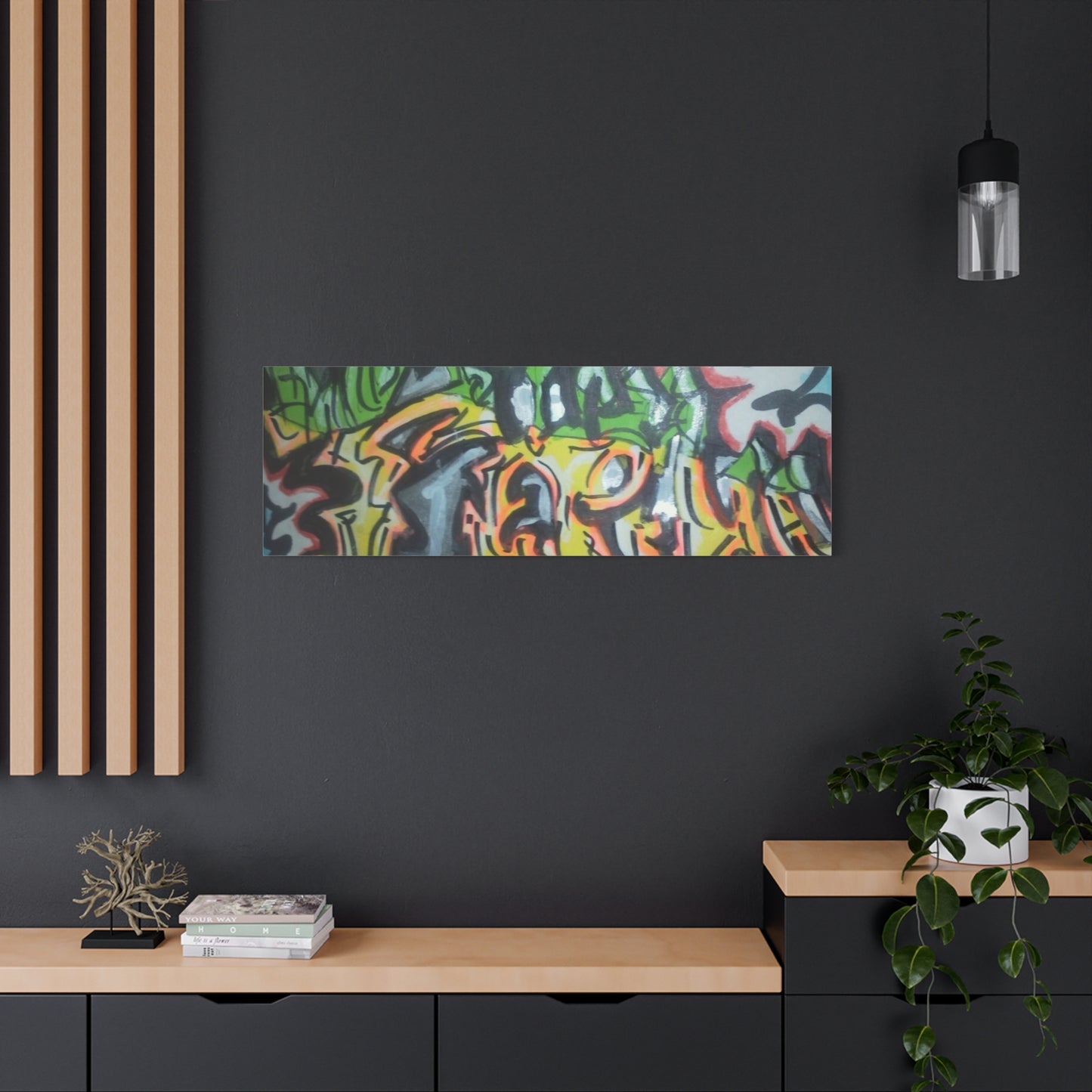 Graffiti Street Art Canvas Print — Urban Colorful Wall Decor