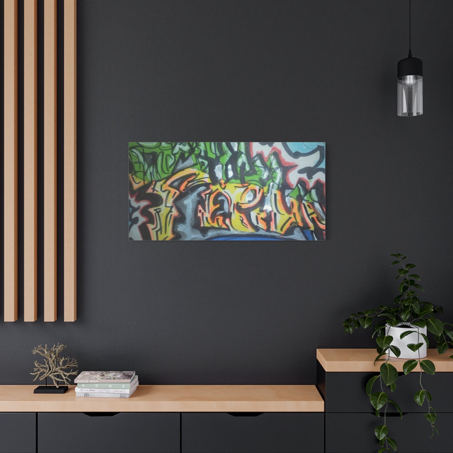Graffiti Street Art Canvas Print — Urban Colorful Wall Decor