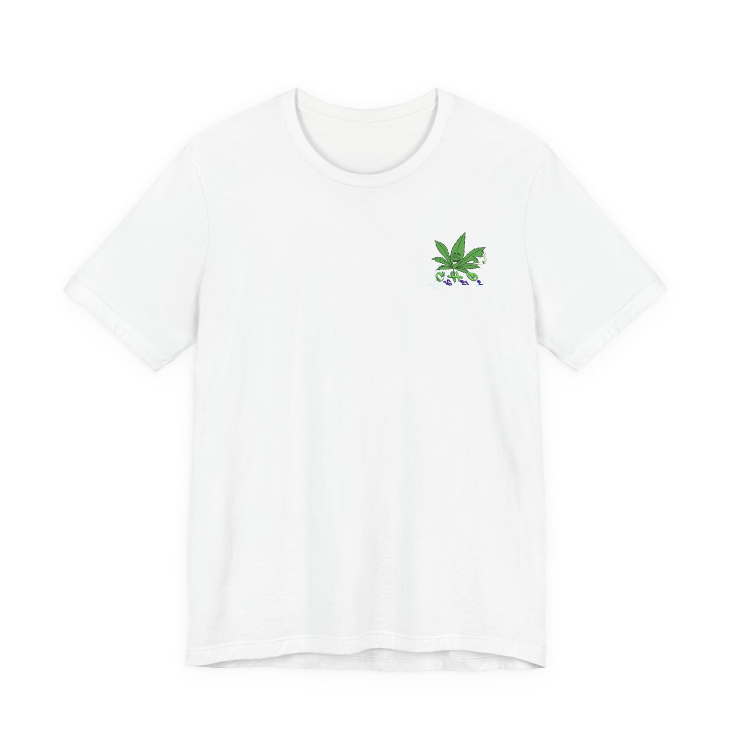 C16H21O2 - Minimal Marijuana Plant Graphic T-Shirt
