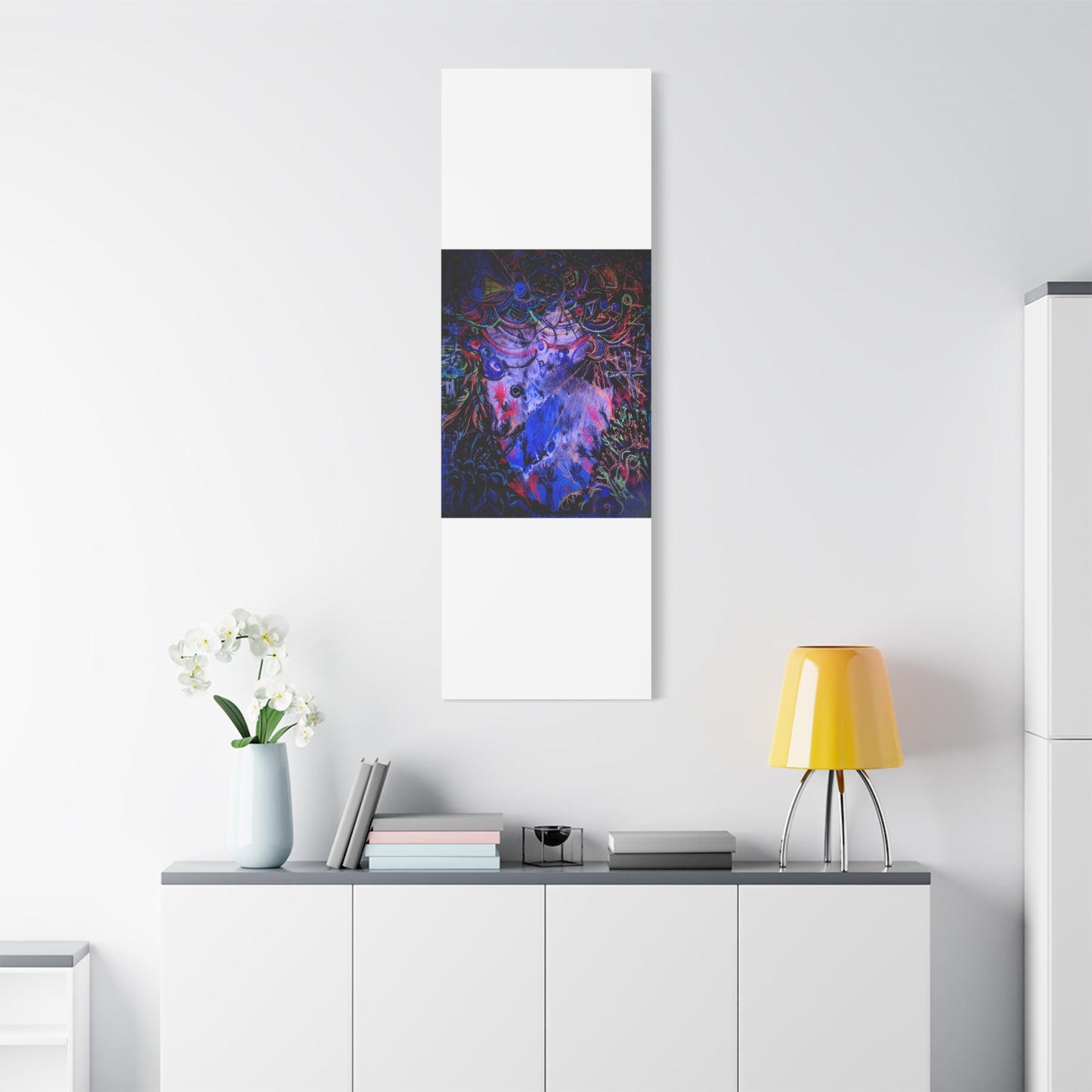 soul_extractions - Abstract Neon Canvas Art - Vibrant Psychedelic Wall Decor