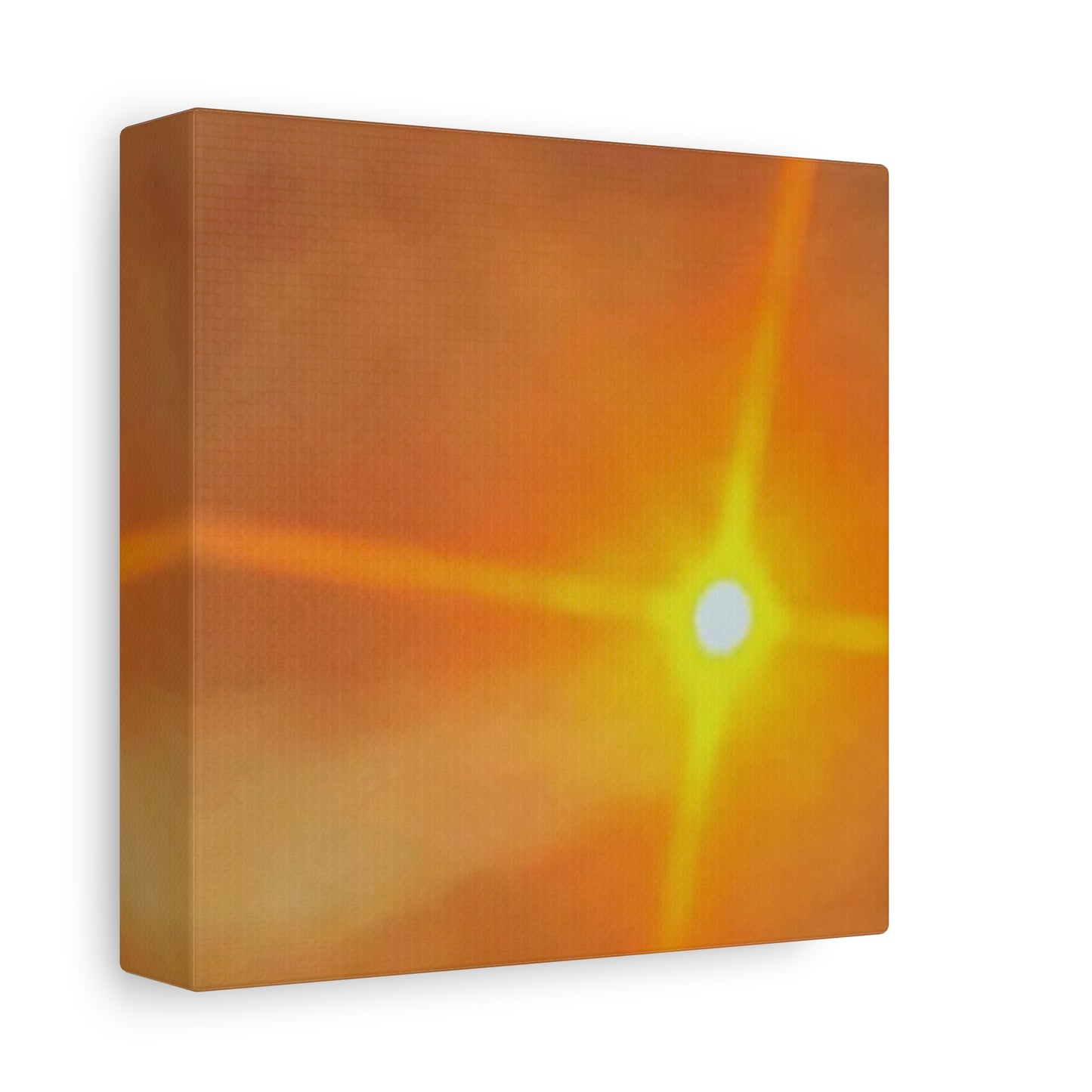 Sunburst Sunset Canvas Print — Warm Abstract Wall Art
