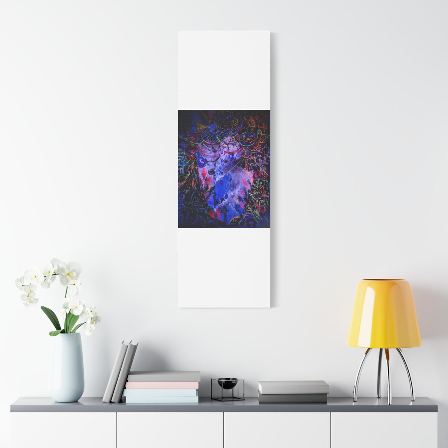 soul_extractions - Abstract Neon Canvas Art - Vibrant Psychedelic Wall Decor