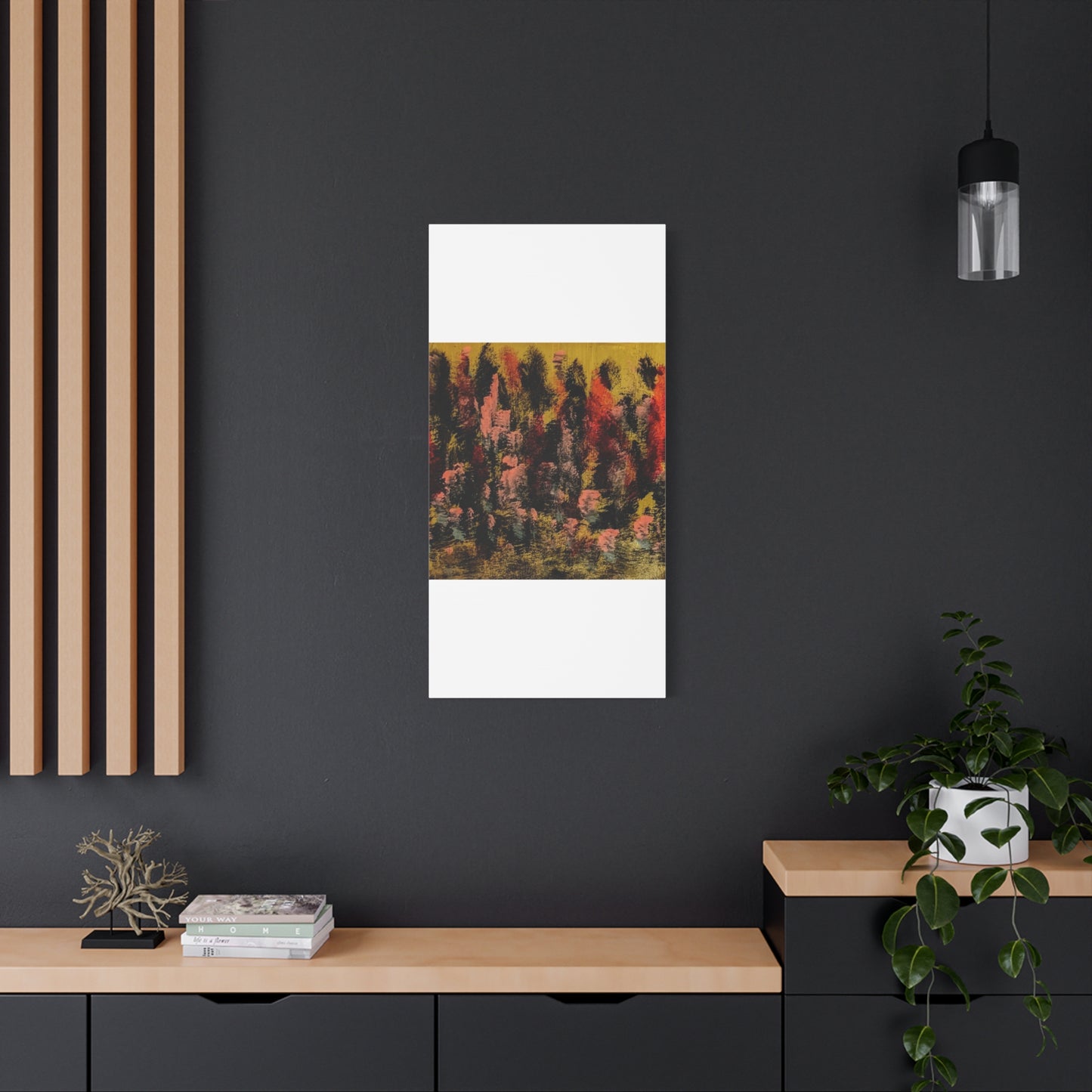 Autumn Forest Abstract — Matte Stretched Canvas